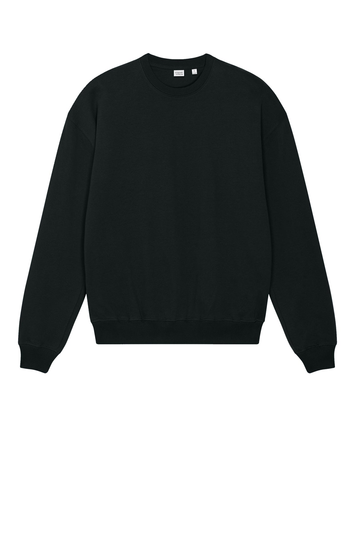 Stanley Stella Unisex Ledger Dry Crewneck Custom Sweatshirts, Black