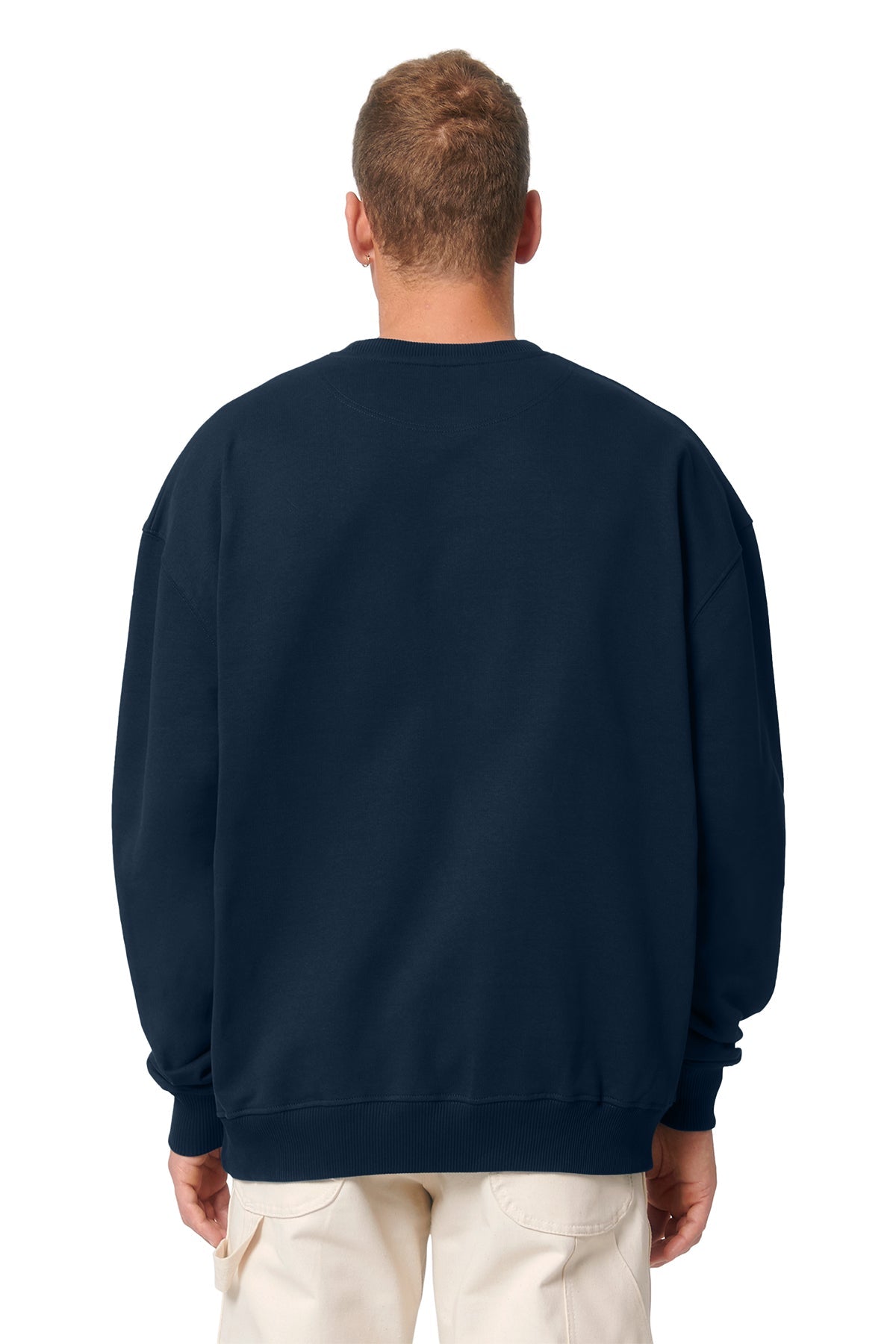 Stanley Stella Unisex Ledger Dry Crewneck Custom Sweatshirts, French Navy
