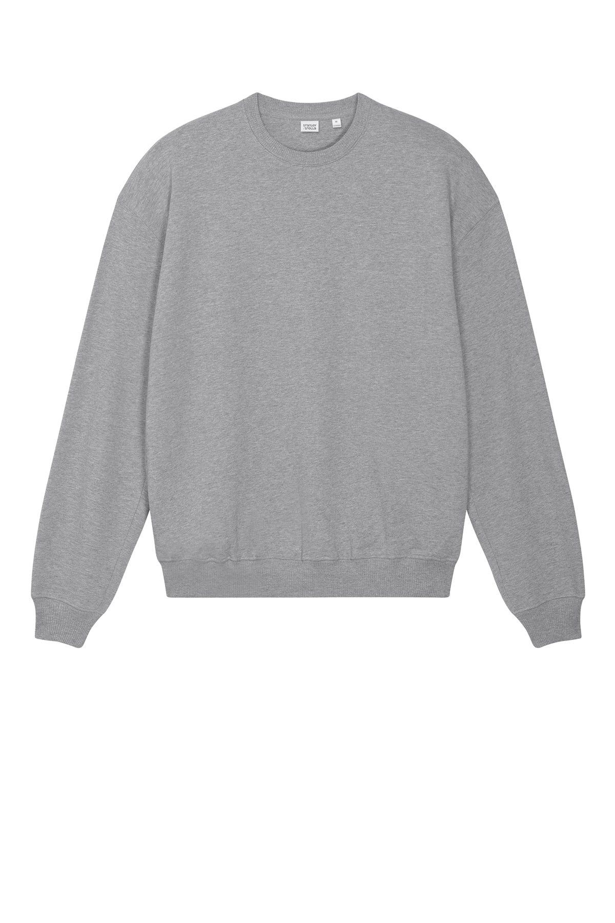 Stanley Stella Unisex Ledger Dry Crewneck Custom Sweatshirts, Heather Grey
