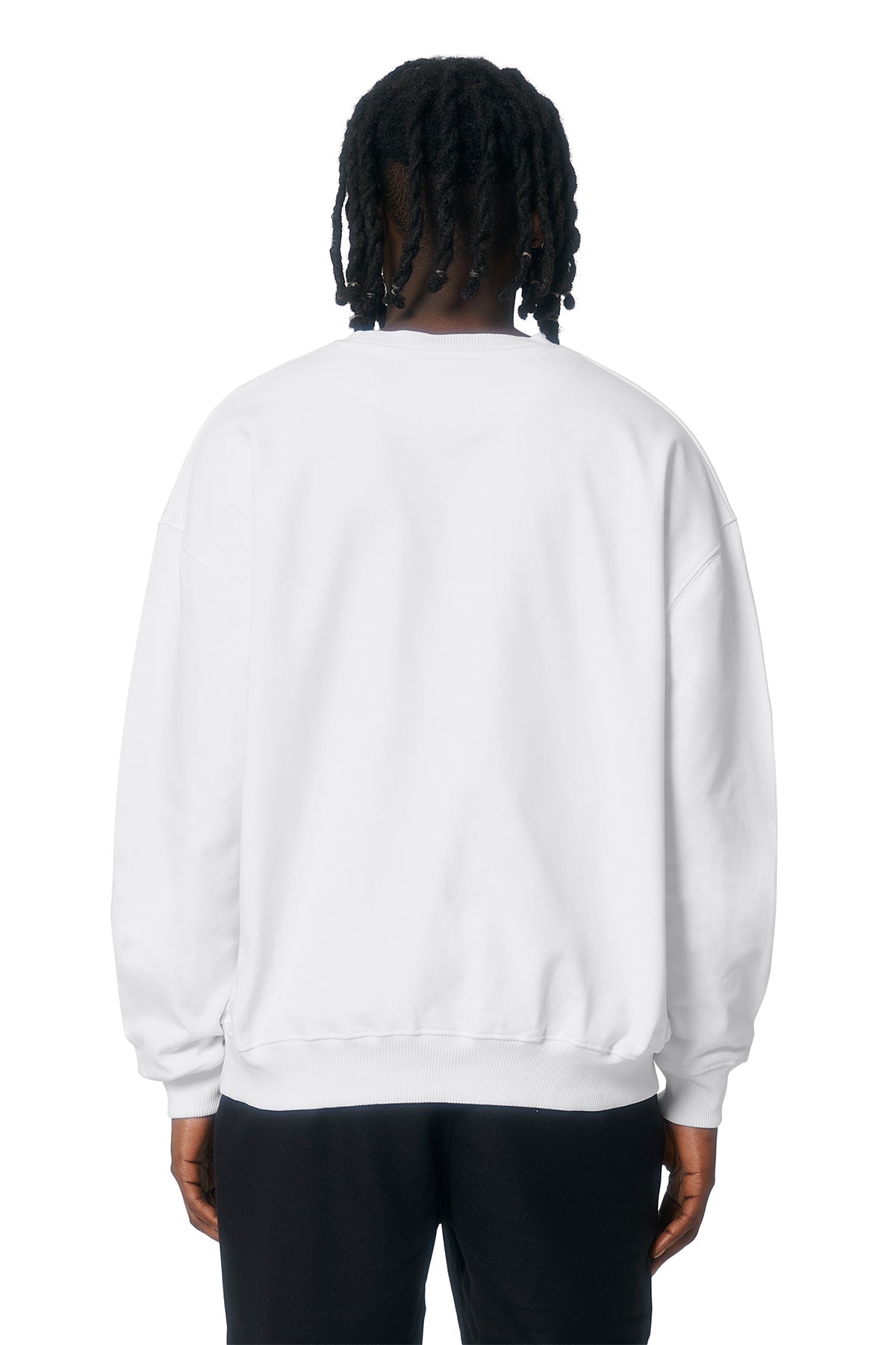 Stanley Stella Unisex Ledger Dry Crewneck Custom Sweatshirts, White