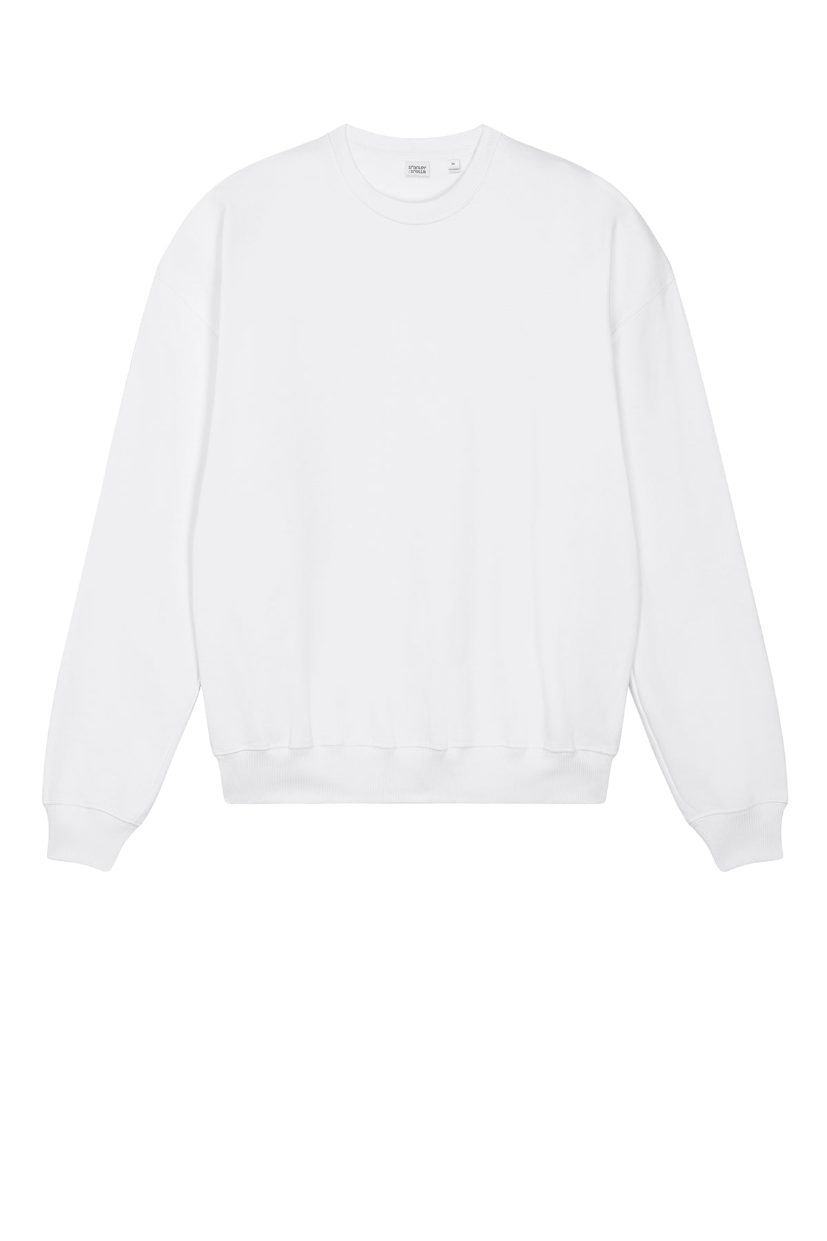 Stanley Stella Unisex Ledger Dry Crewneck Custom Sweatshirts, White