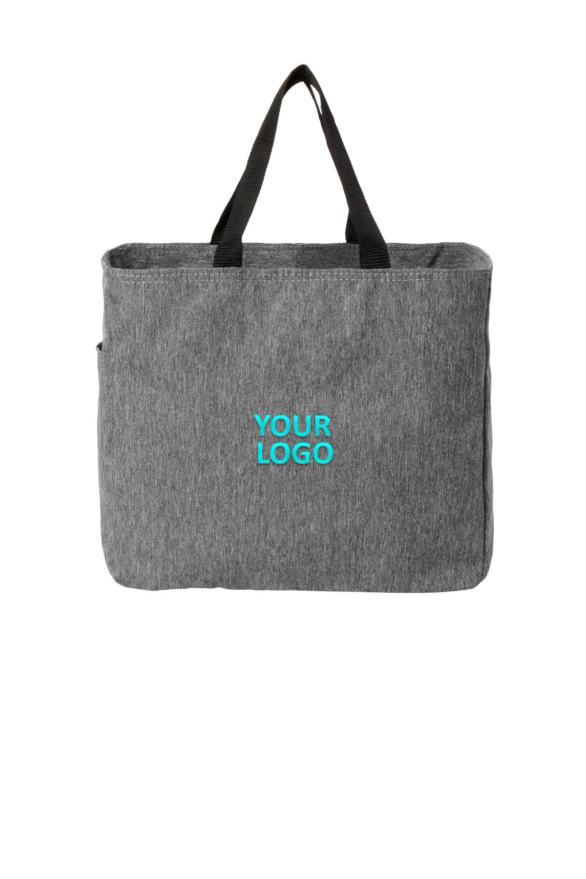 Port Authority Essential Custom Totes, Heather Grey