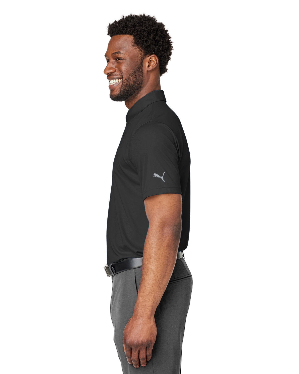 Custom Puma Men's Gamer Golf Polo, Puma Black [Carnegie Management and Development Corporation]