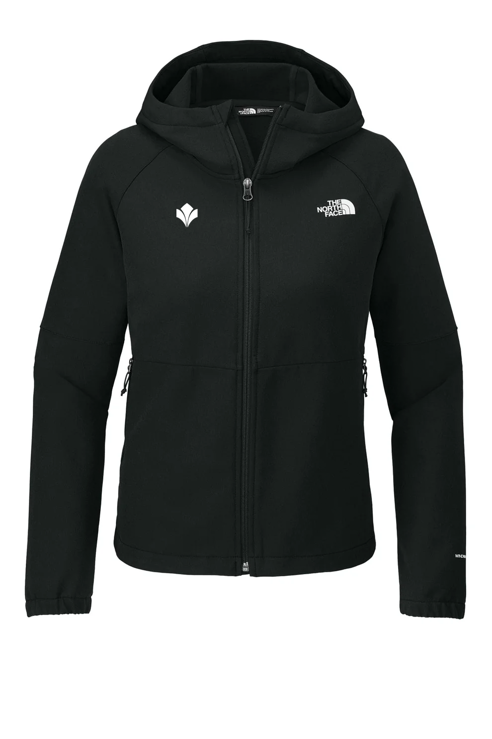 North Face Ladies Barr Lake Hooded Soft Shell Jacket, Black Heather [Zura Bio]