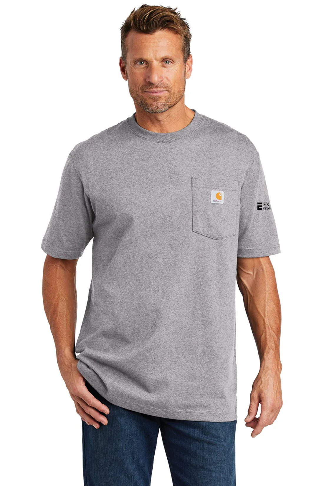 Carhartt Workwear Pockets T-Shirt, Heather Grey [Executive Construction]