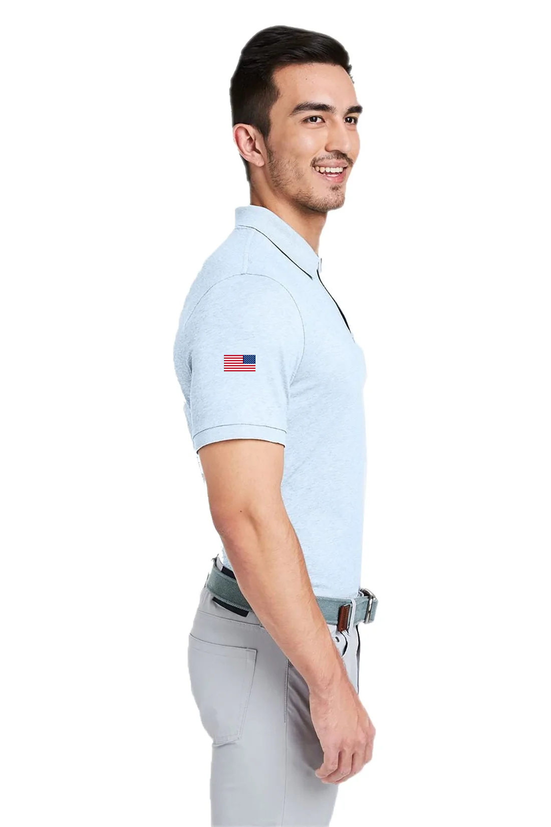 Vineyard Vines Mens Edgartown Pique Polo, Jake Blue [Matos Builders]
