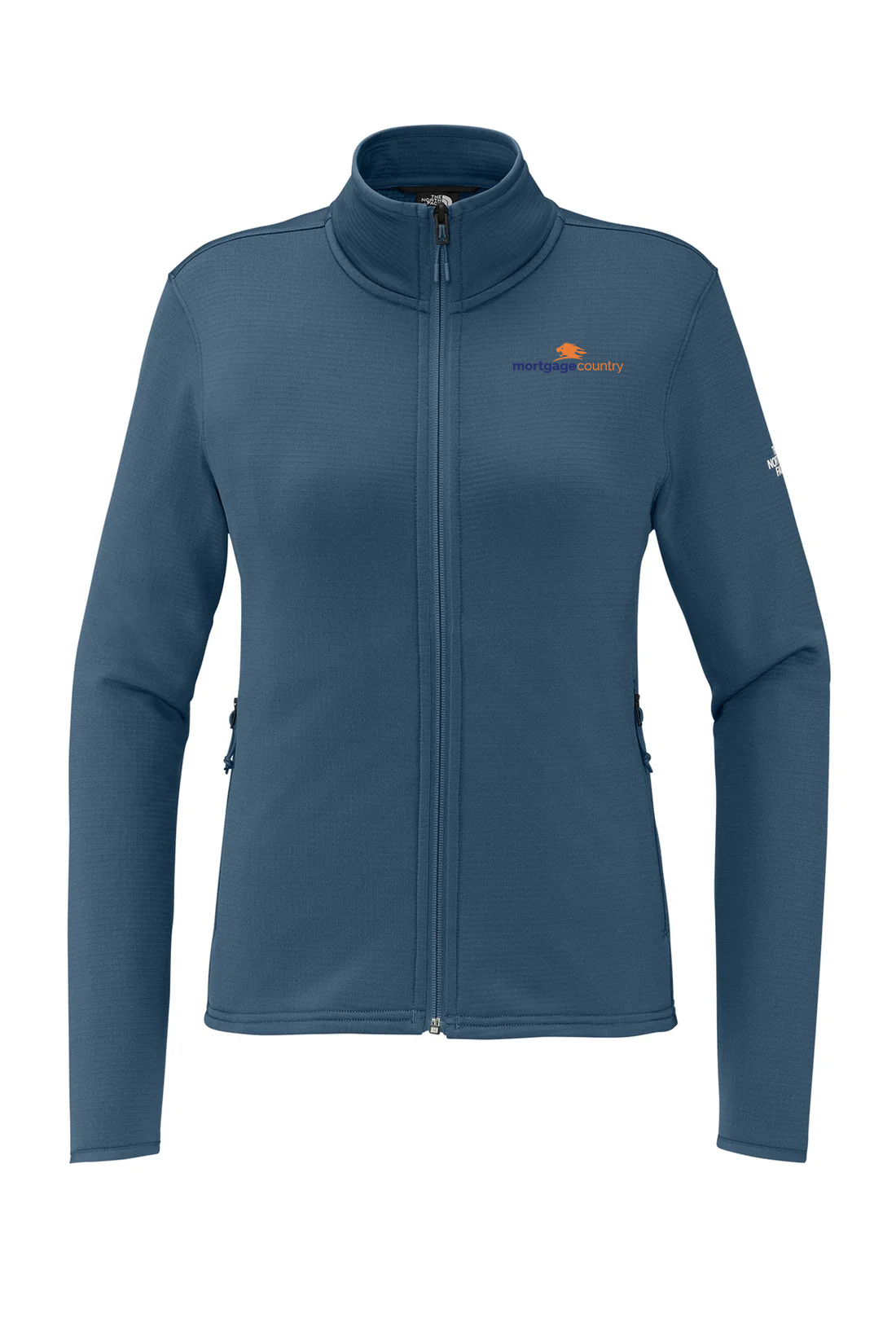 The North Face Womens Aim Full-Zip Fleece Jacket, Shady Blue [MortgageCountry]