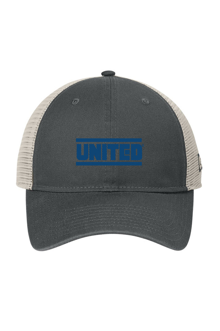 New Era 9TWENTY Unstructured Mesh Snapback Cap, Graphite/ Stone [United Rolls]