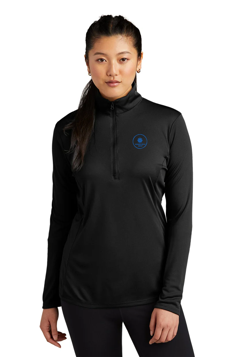 Sport-Tek Ladies PosiCharge Competitor 1/4-Zip Pullover, Black [Winners Circle Group]