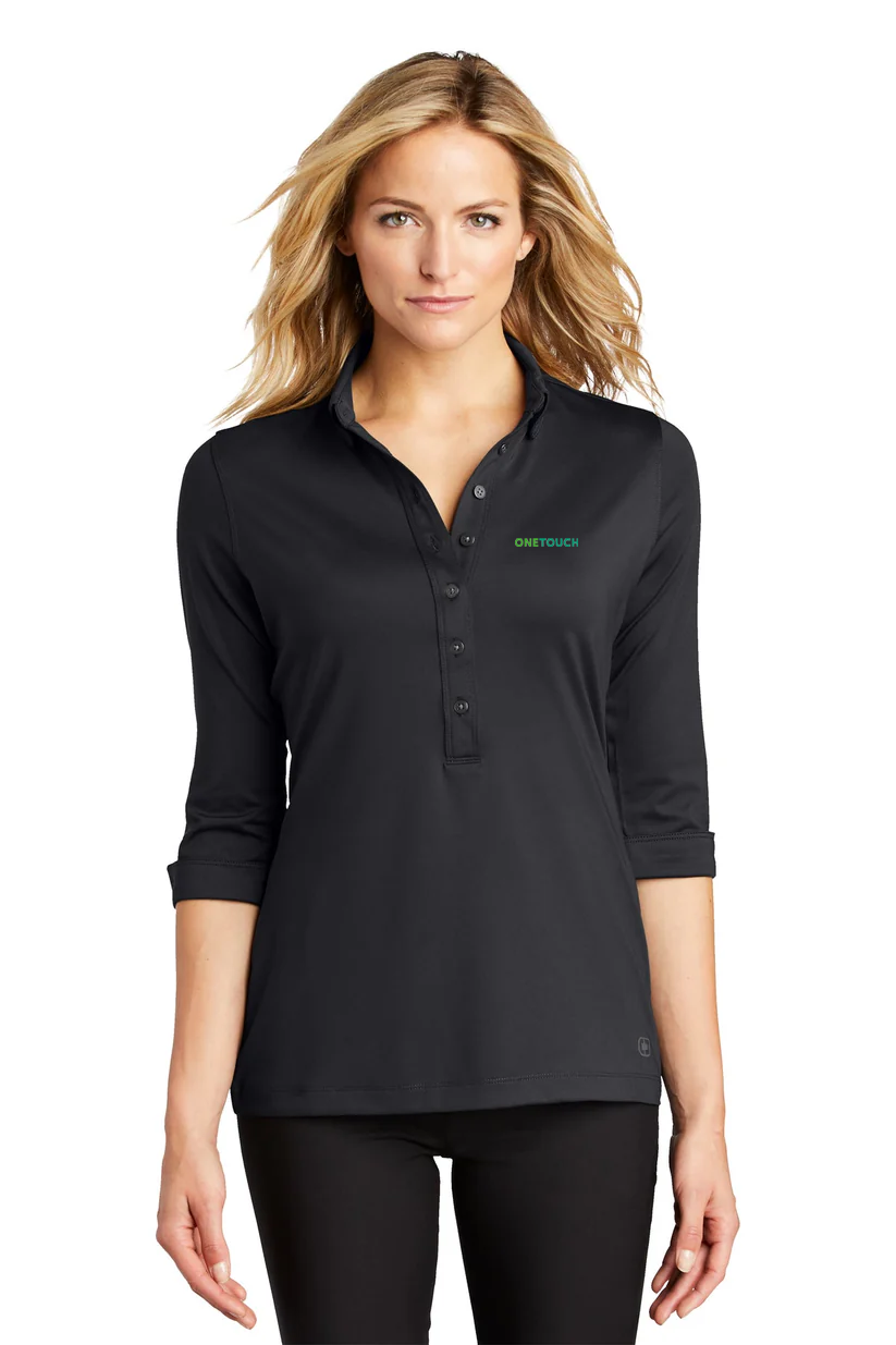 OGIO Ladies Gauge Polo, Blacktop [OneTouch]