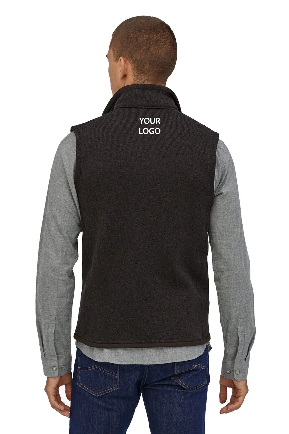 Patagonia Mens Better Sweater Fleece Customized Vests, Black