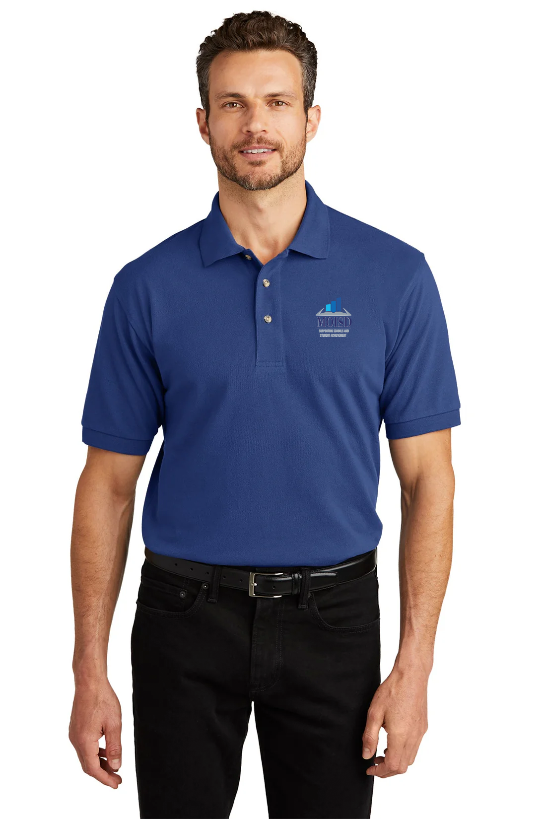 Port Authority Heavyweight Cotton Pique Polo, Royal [Mecosta-Osceola ISD]