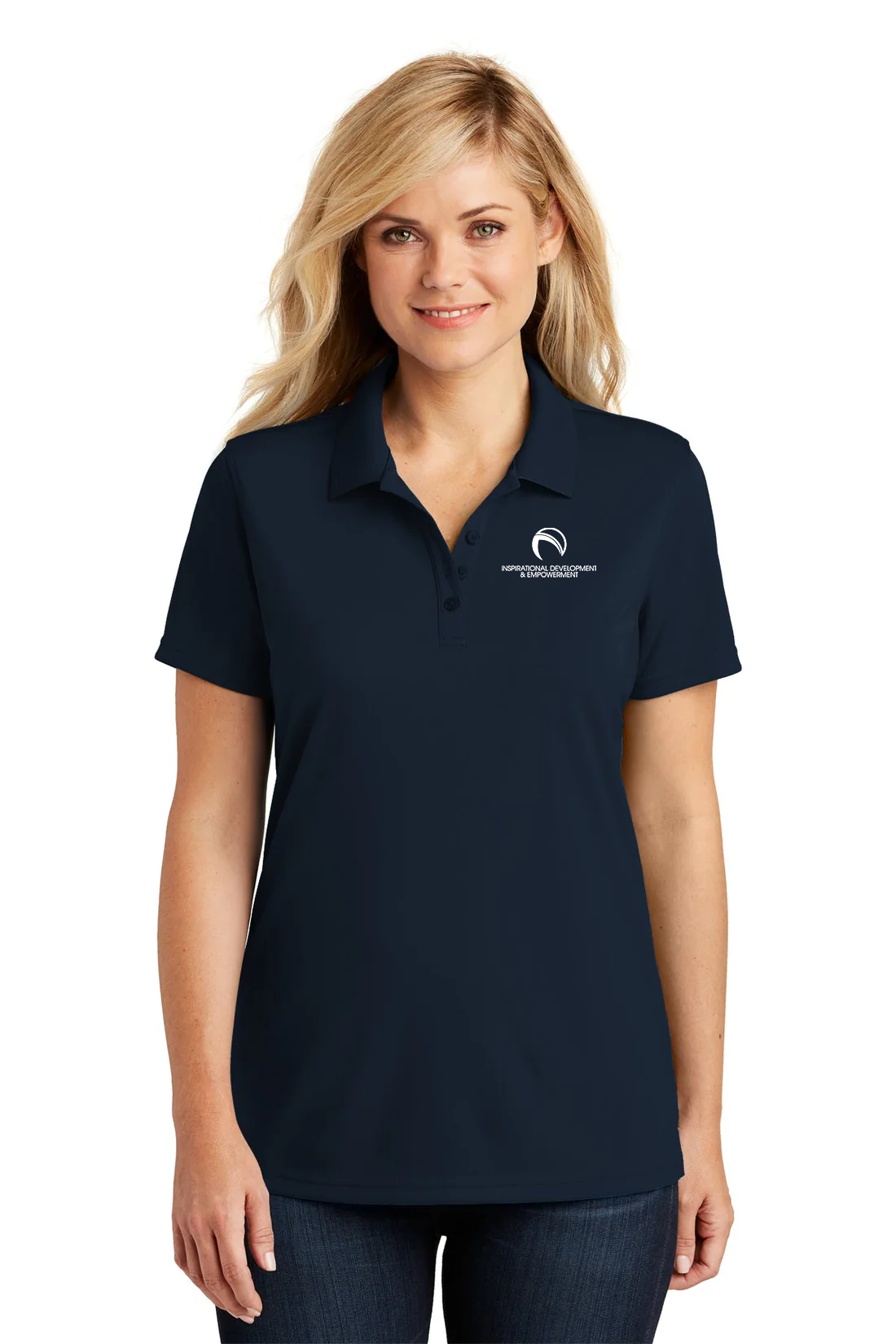 Port Authority Womens Dry Zone UV Micro-Mesh Polo, River Blue Navy [Inspirational Development & Empowerment]