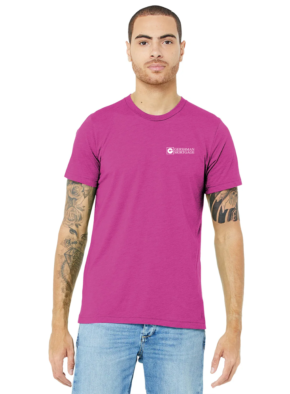 Bella Canvas Unisex Triblend T-Shirt, Berry [Gershman Mortgage]