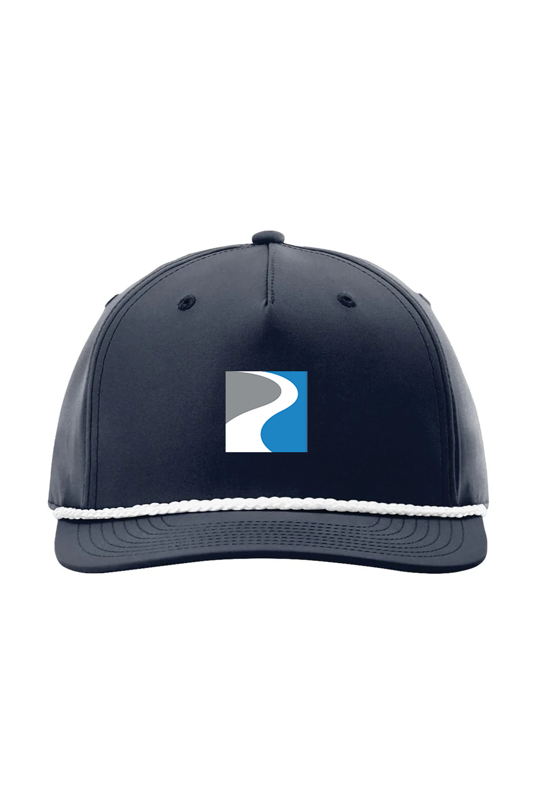 Richardson Five Panel Classic Rope Cap, Navy/ White [RCCP]