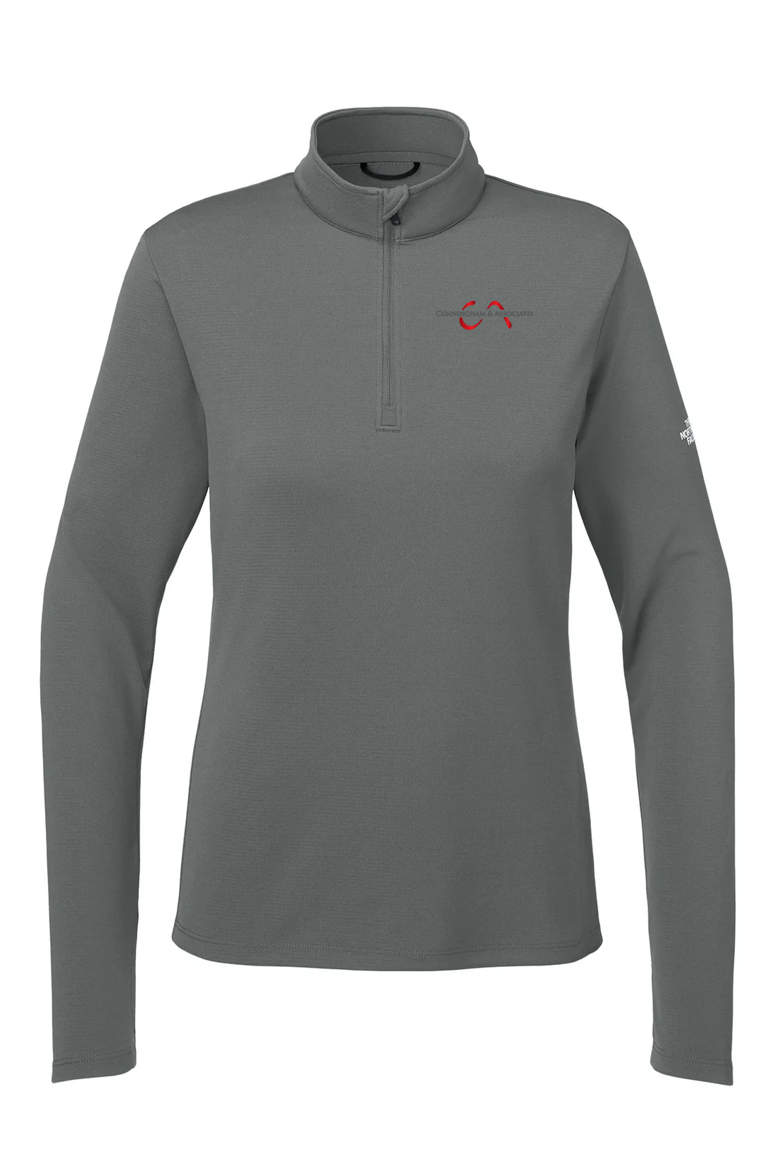 The North Face Womens Ambition 1/4-Zip, Smoked Pearl Grey [Cunningham & Associates, LLC]