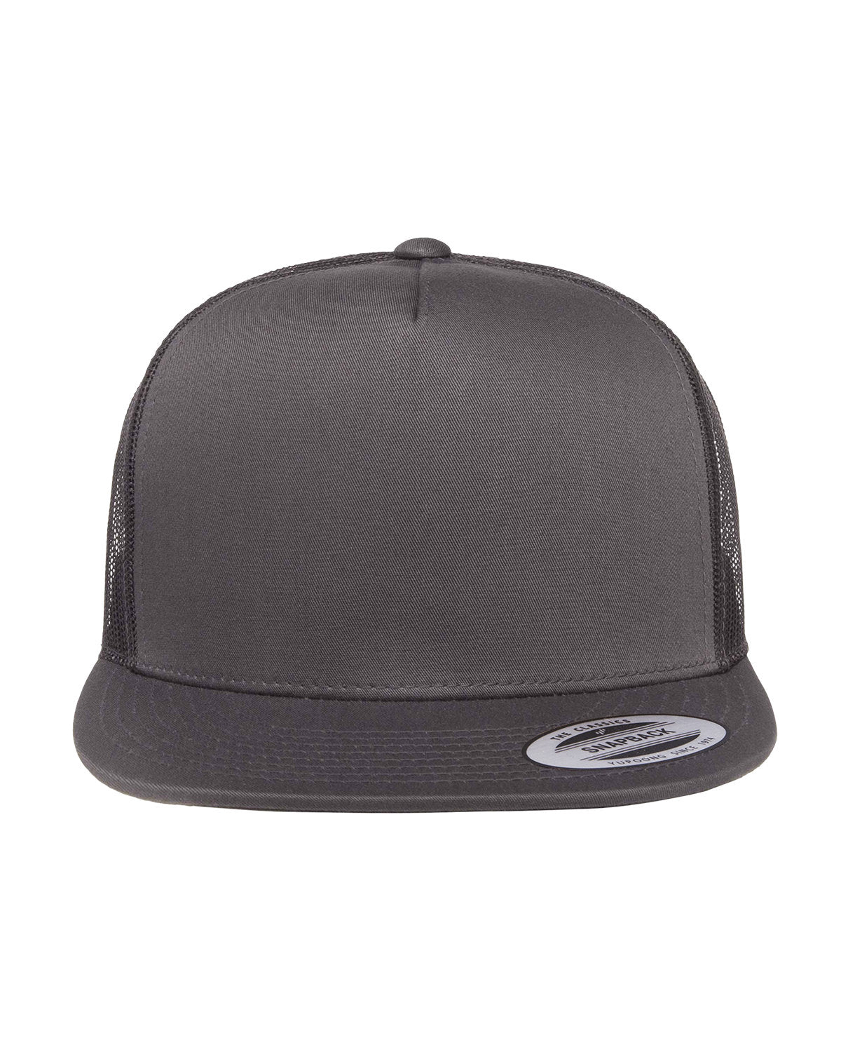 Yupoong 5 -Panel Classic Custom Trucker Caps, Charcoal