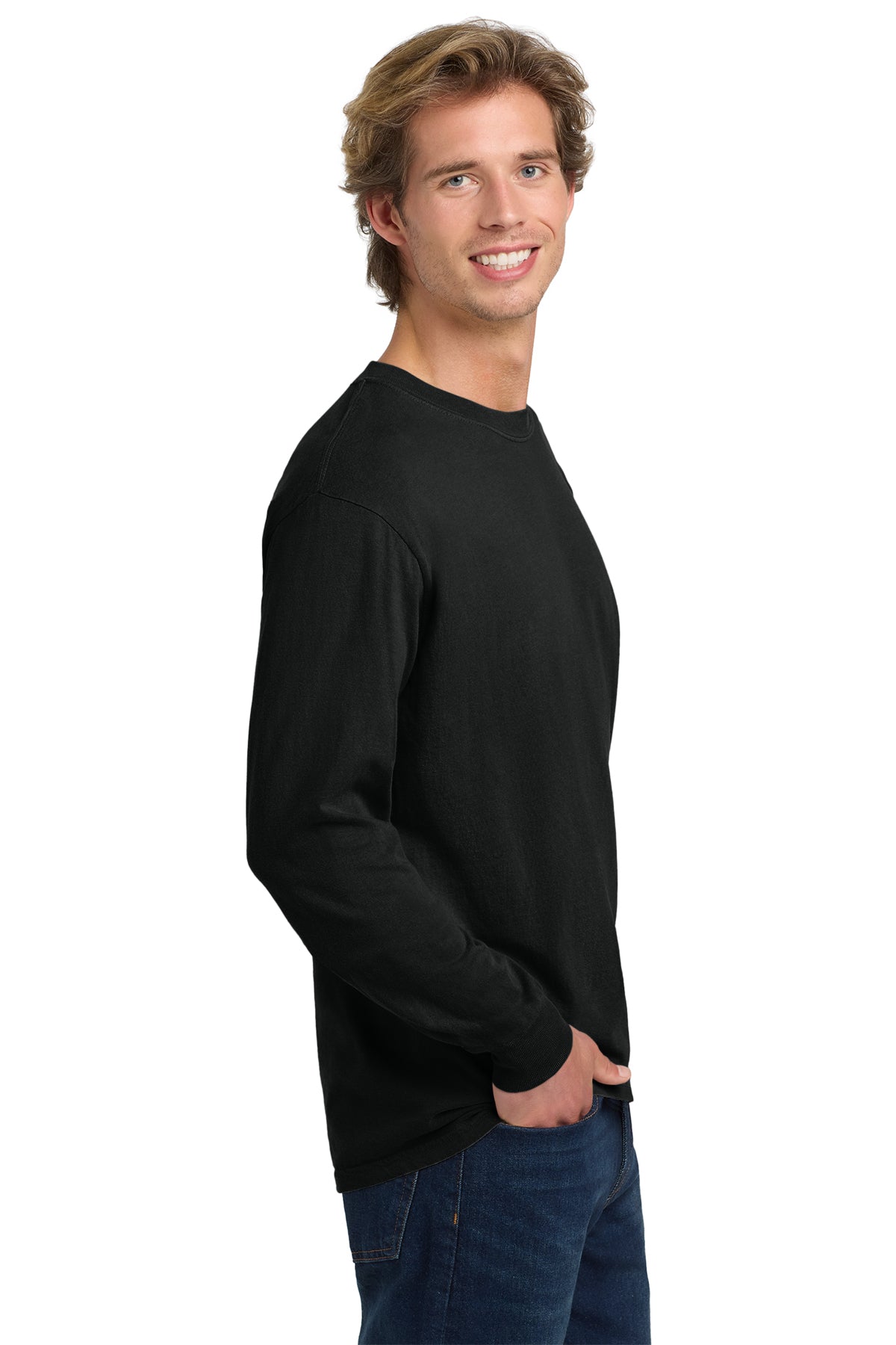 Comfort Colors Heavyweight Custom Ring Spun Long Sleeve Tees, Black