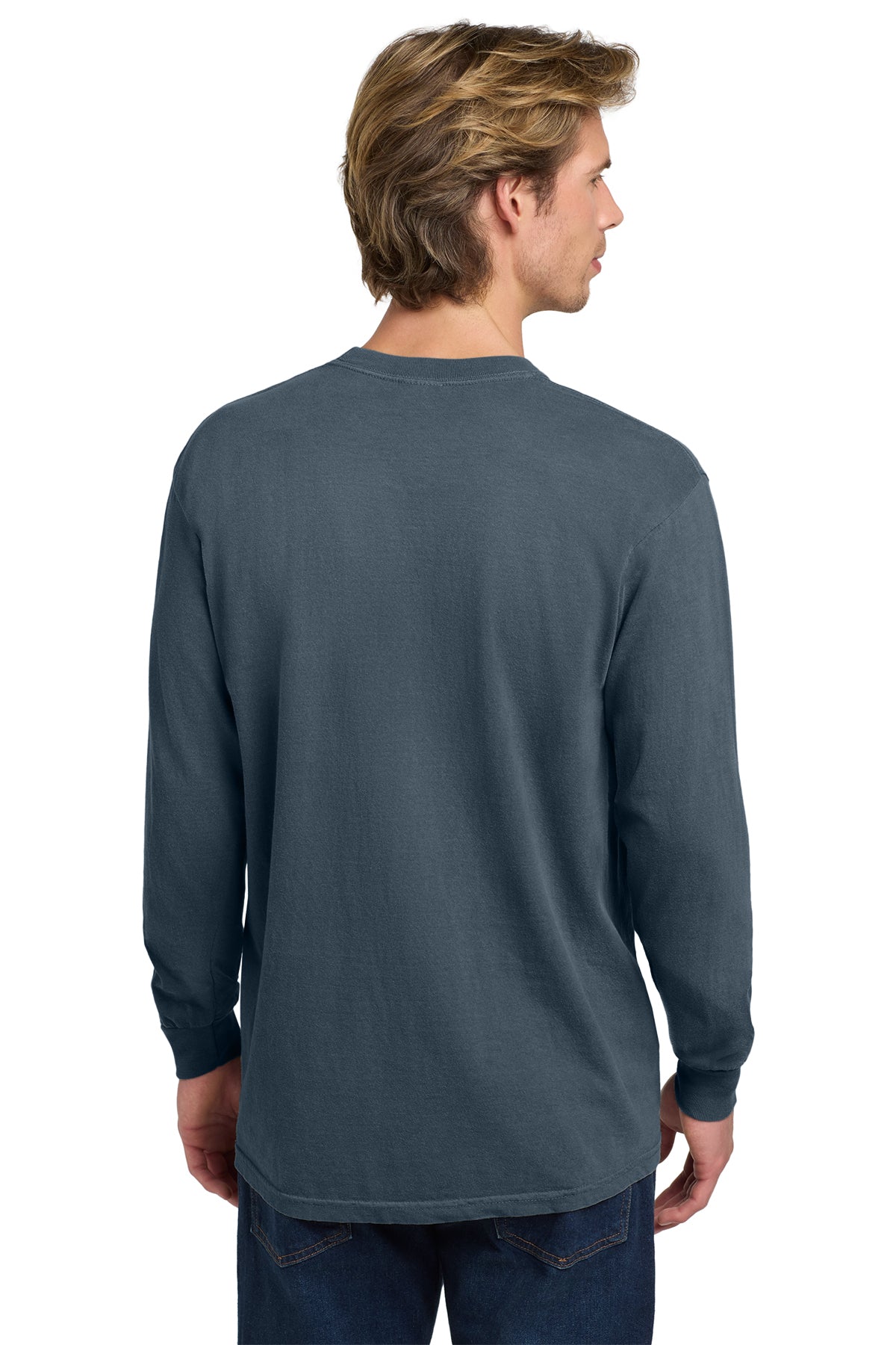 Comfort Colors Heavyweight Custom Ring Spun Long Sleeve Tees, Denim