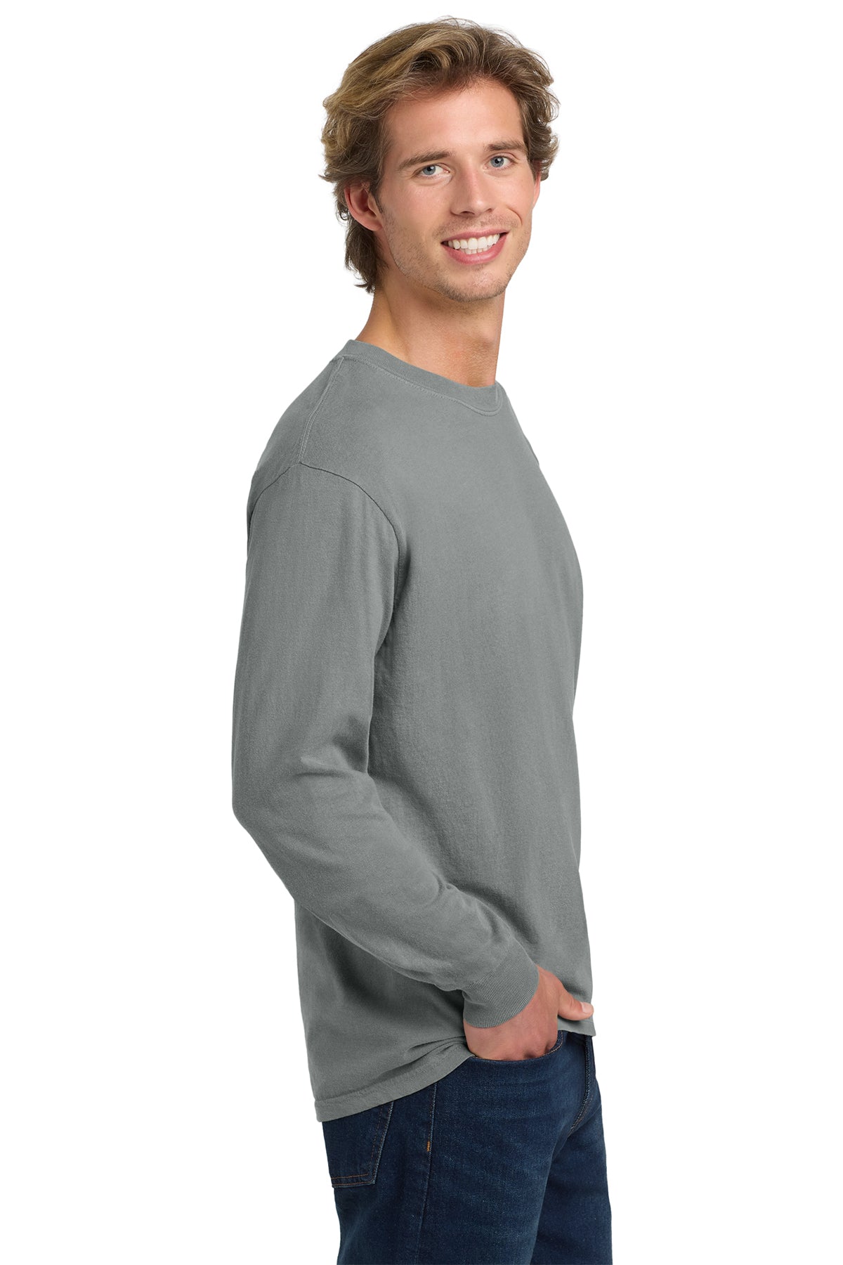 Comfort Colors Heavyweight Custom Ring Spun Long Sleeve Tees, Granite [Glazing Solutions]
