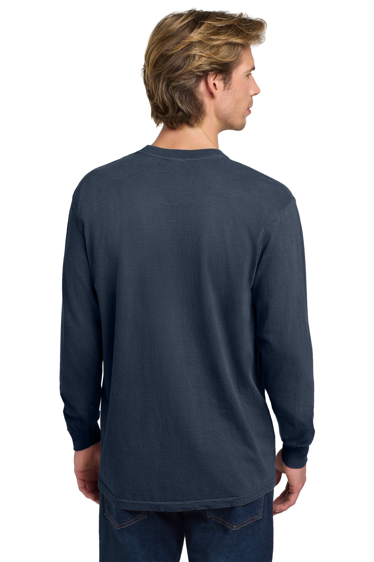 Comfort Colors Heavyweight Custom Ring Spun Long Sleeve Tees, Navy [Skurka Aerospace, Inc.]