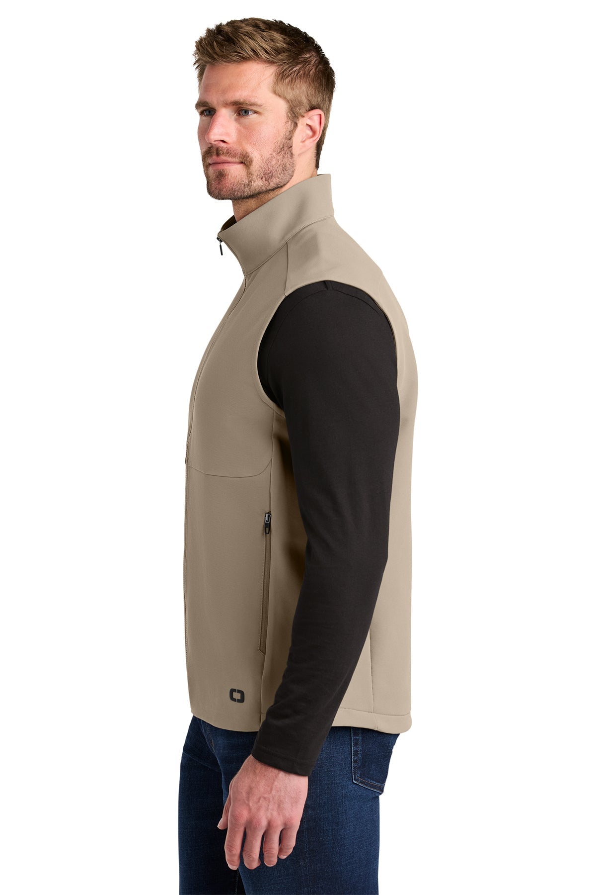 OGIO Kinetic Soft Shell Custom Vests, Sahara
