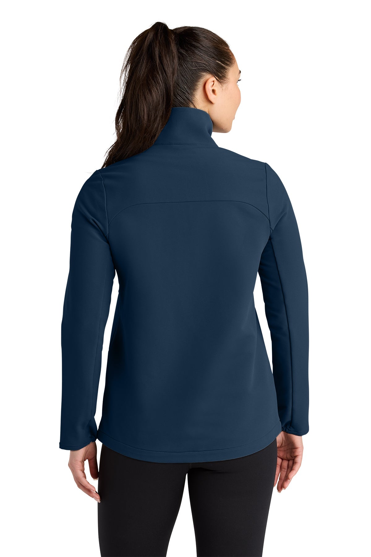 OGIO Womens Kinetic Soft Shell Custom Jackets, River Blue Navy [Cunningham & Associates, LLC]