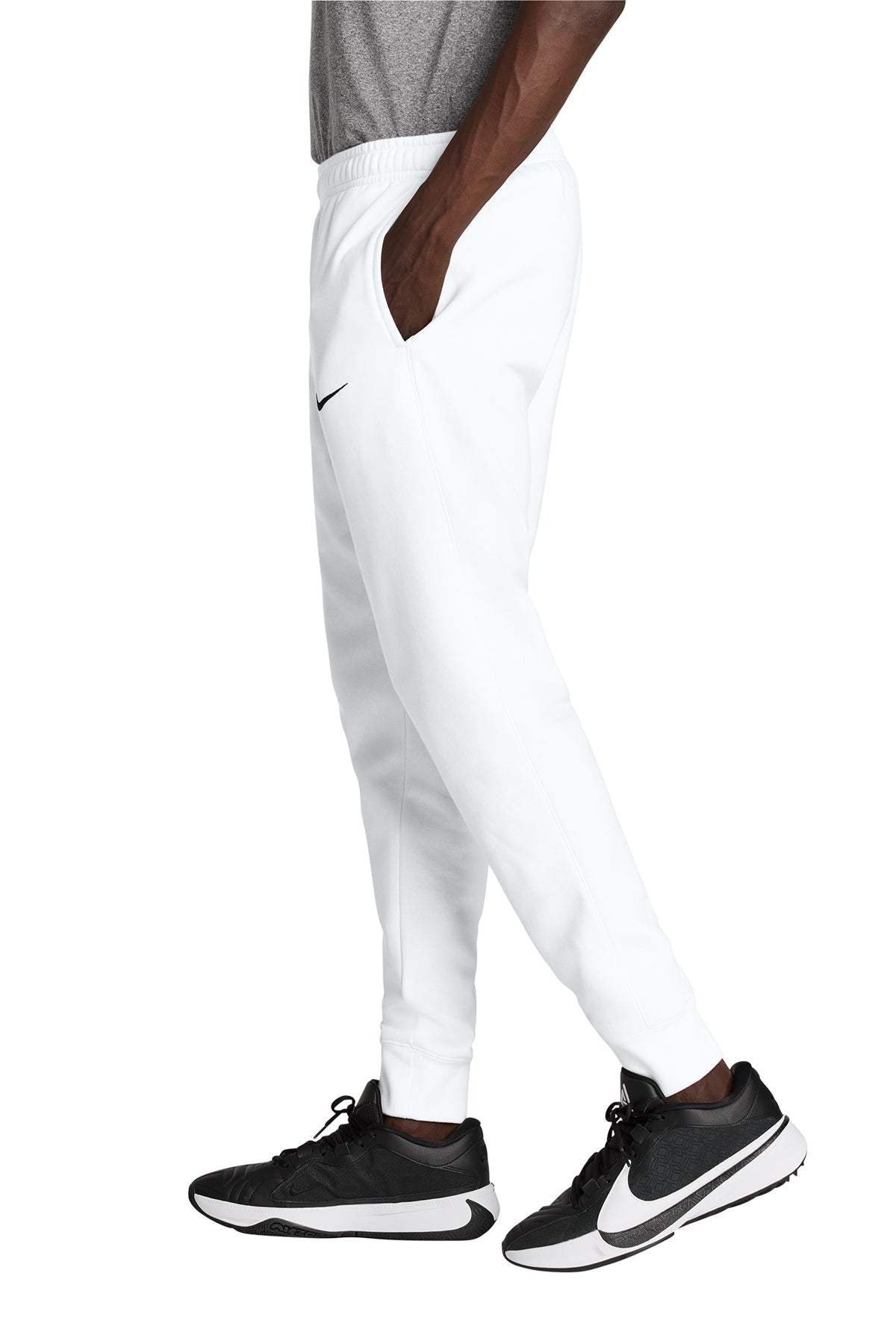 Nike Club Fleece Custom Joggers, White [Georgia Kickstart]
