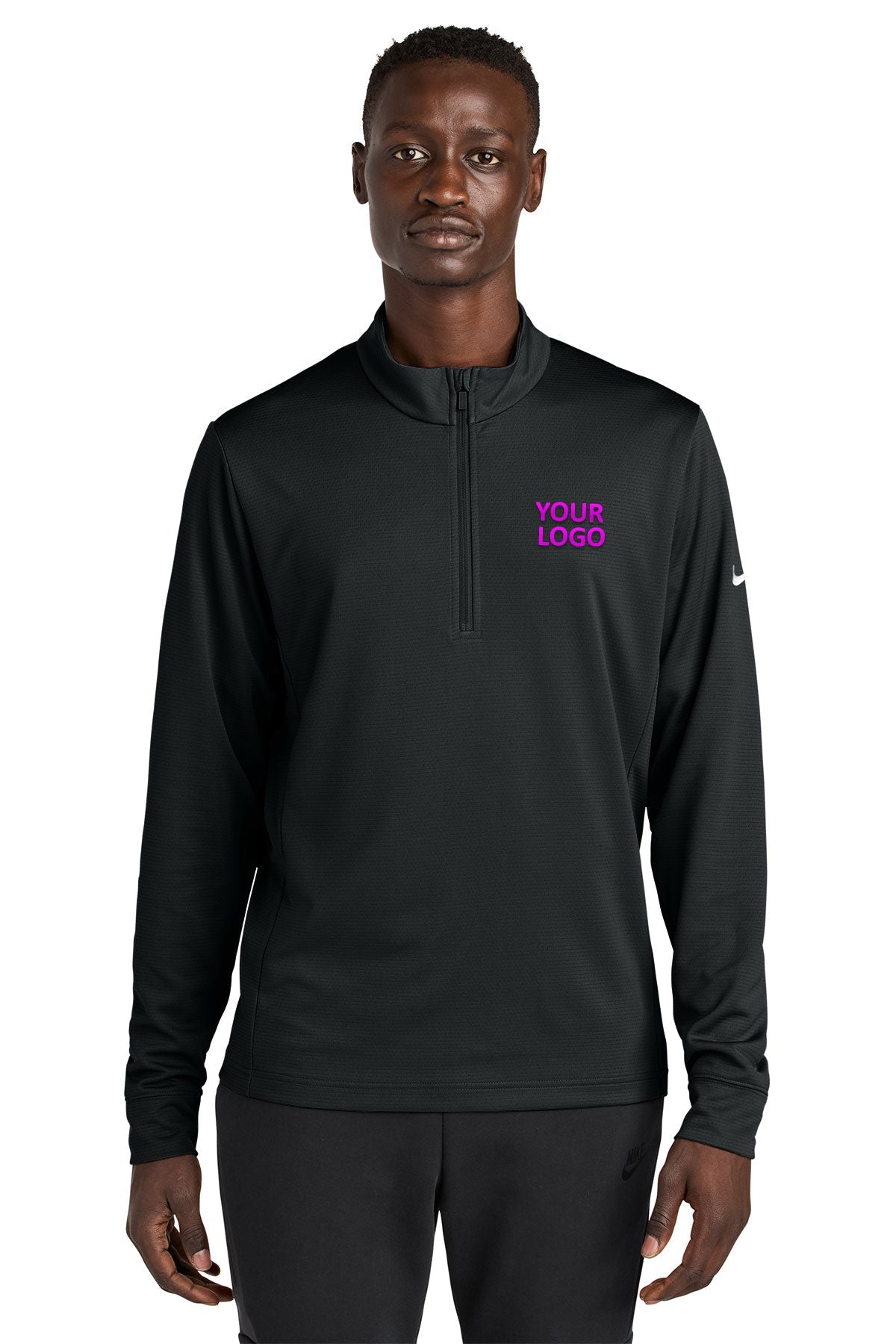 Nike Essential Custom 1/2-Zip Cover-Up, Black