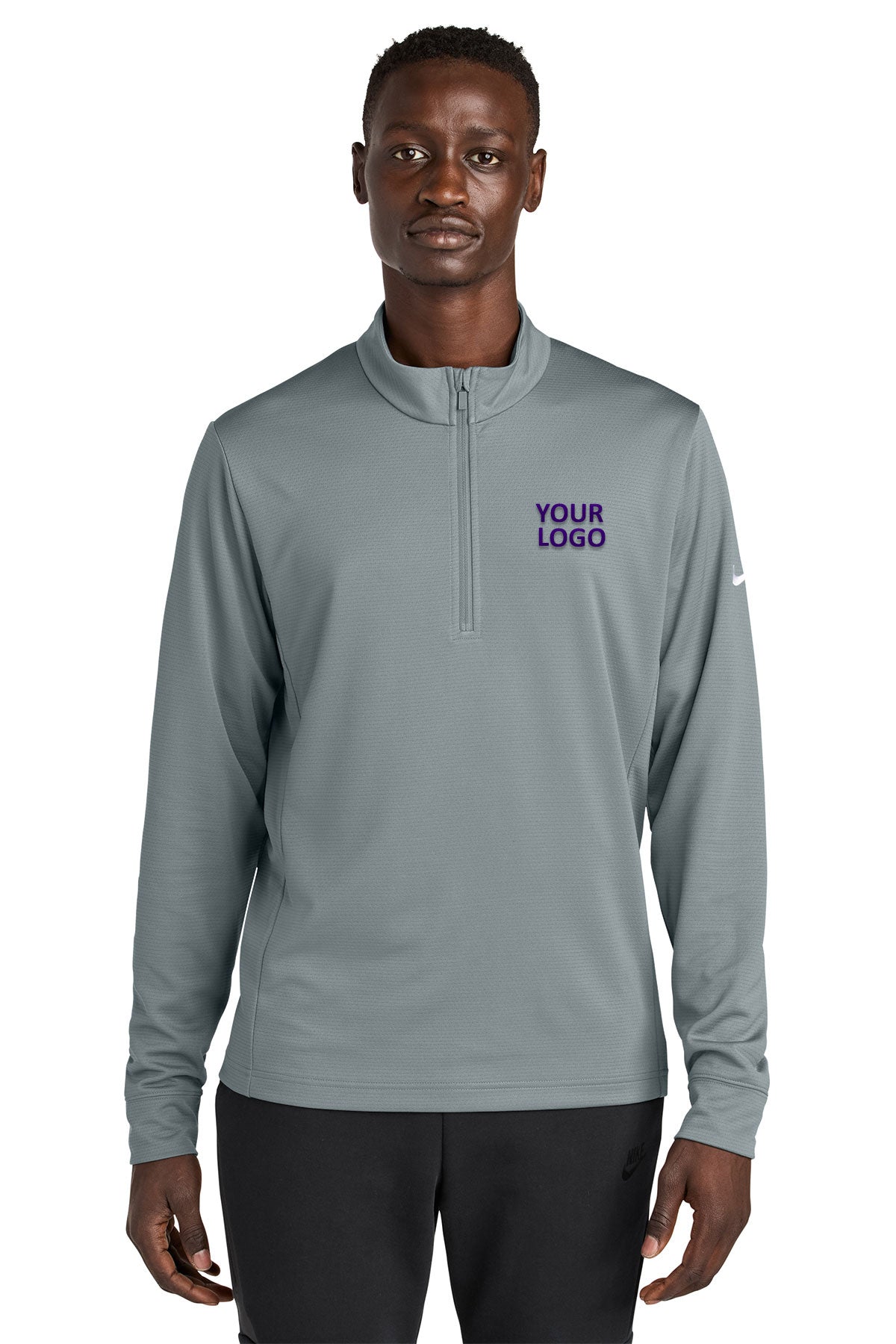 Nike Essential Custom 1/2-Zip Cover-Up, Cool Grey