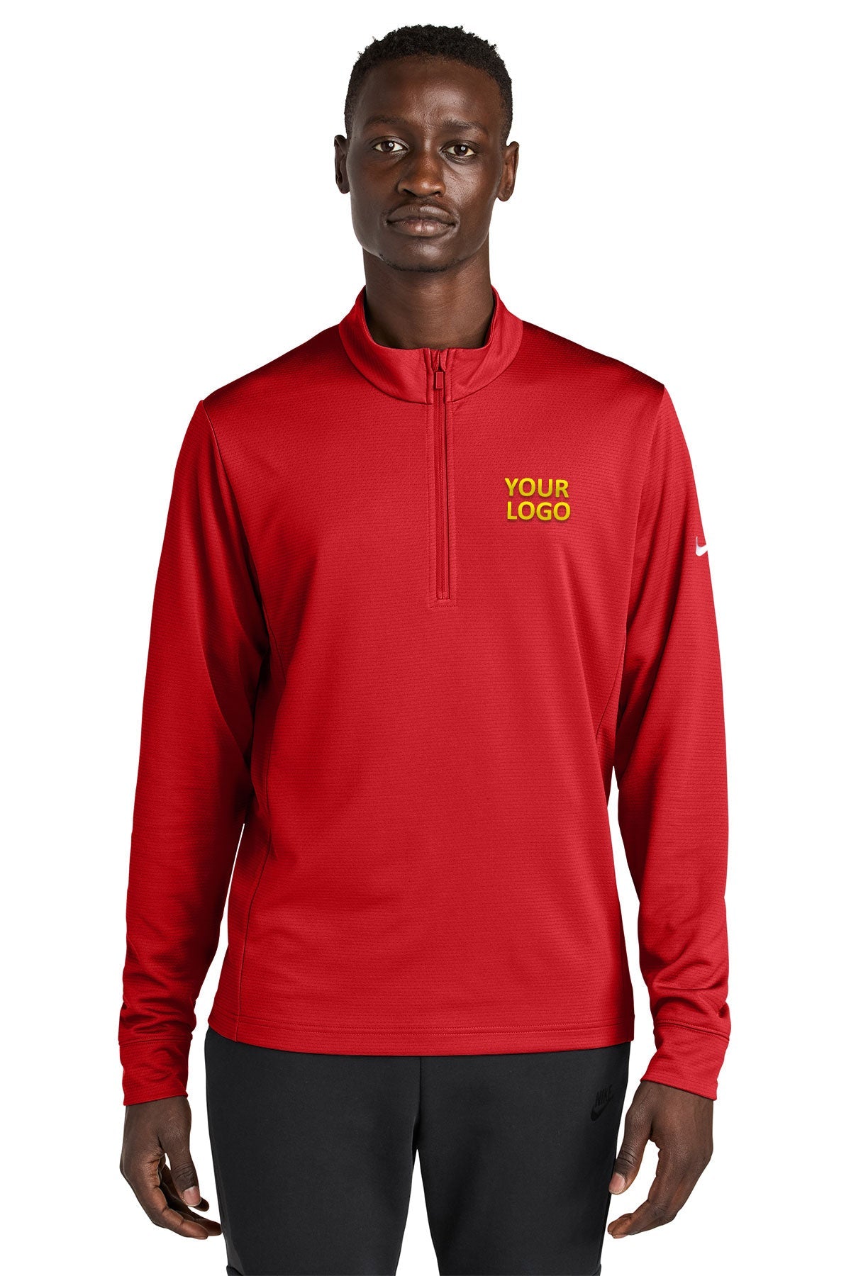 Nike Essential Custom 1/2-Zip Cover-Up, University Red