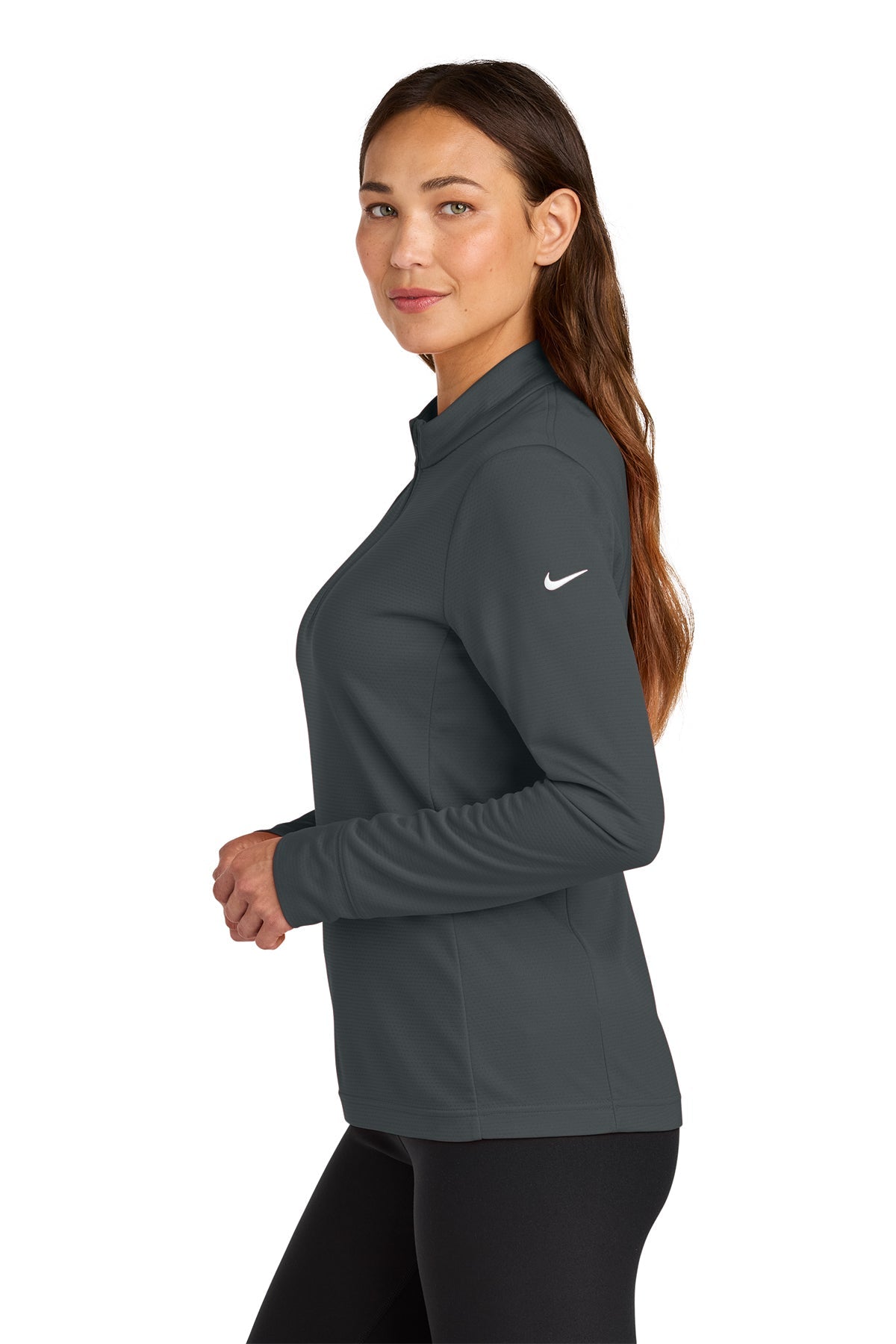 Nike Womens Essential Custom 1/2-Zip Cover-Up, Anthracite