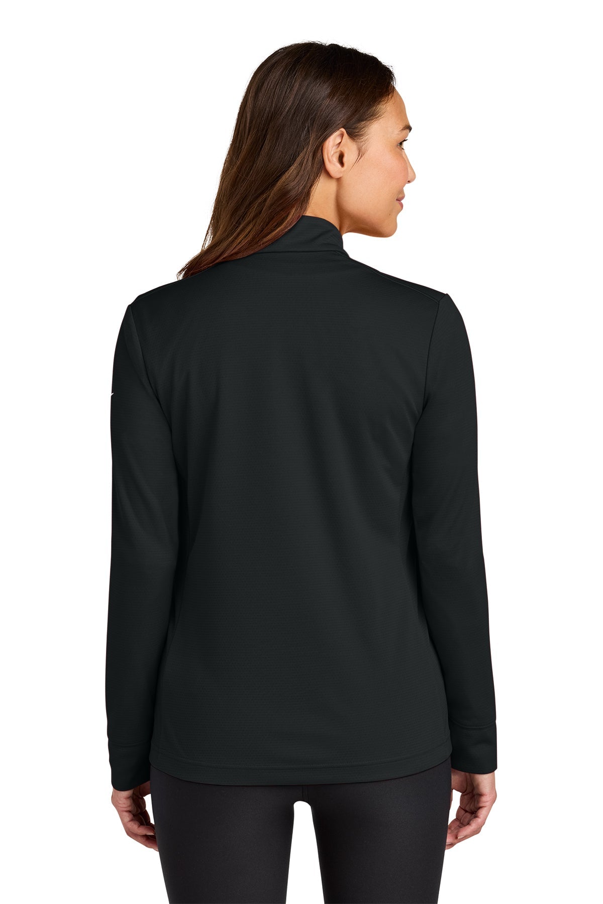 Nike Womens Essential Custom 1/2-Zip Cover-Up, Black