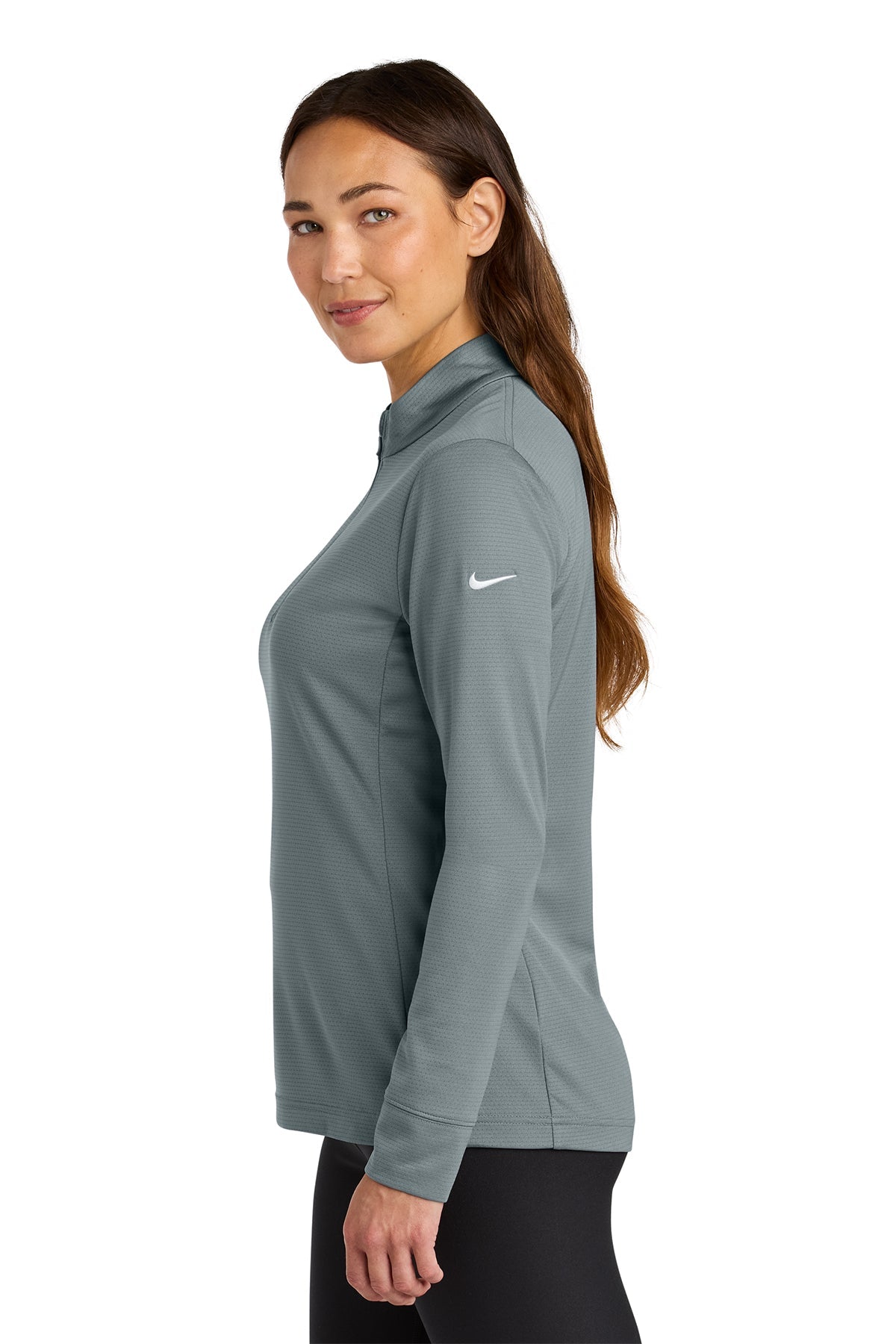 Nike Womens Essential Custom 1/2-Zip Cover-Up, Cool Grey
