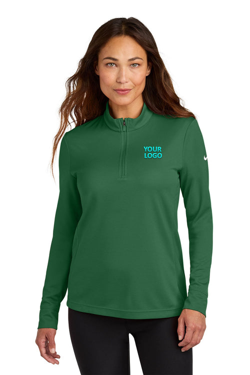 Nike Essential Custom 1/2-Zip Cover-Up, Gorge Green