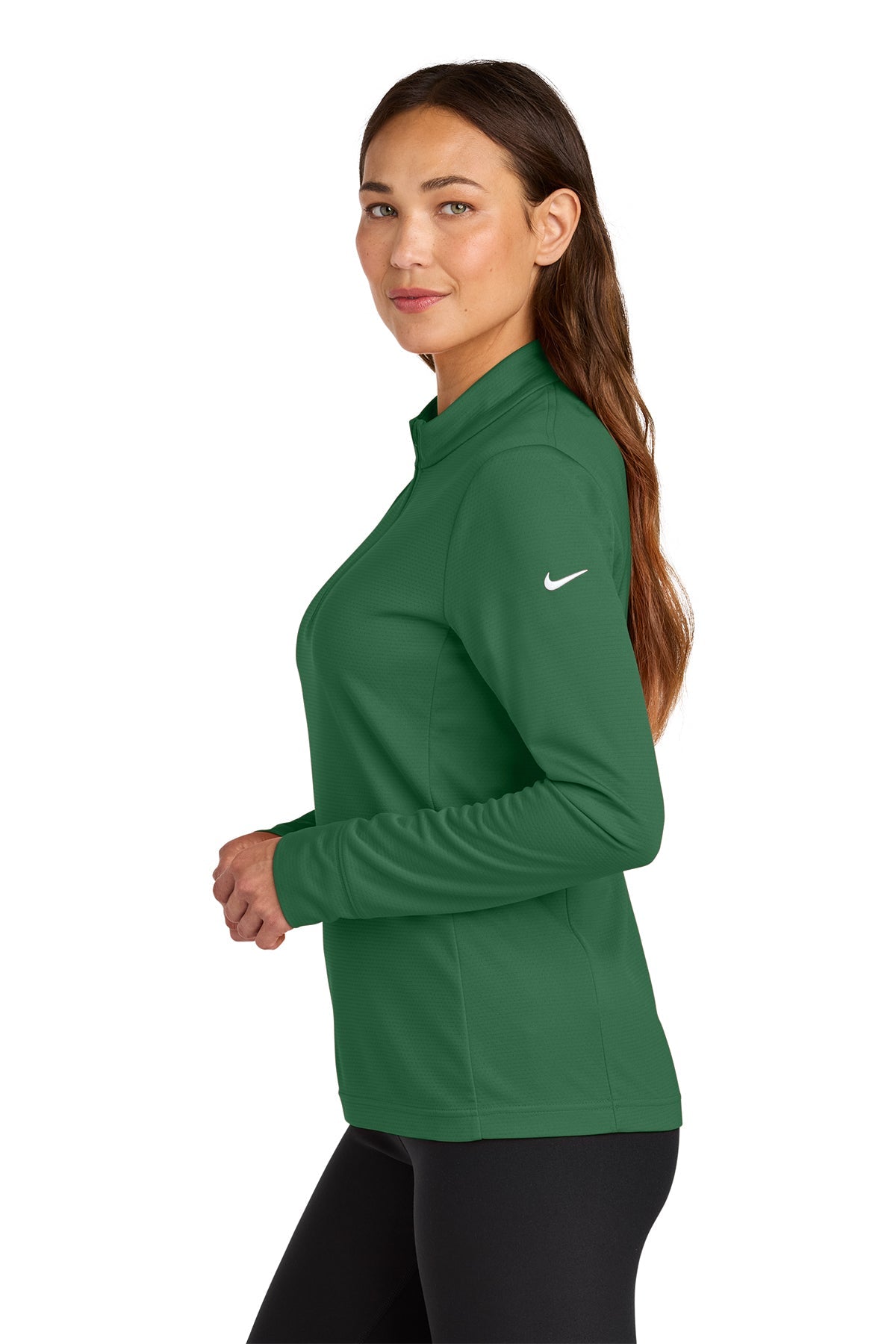 Nike Womens Essential Custom 1/2-Zip Cover-Up, Gorge Green