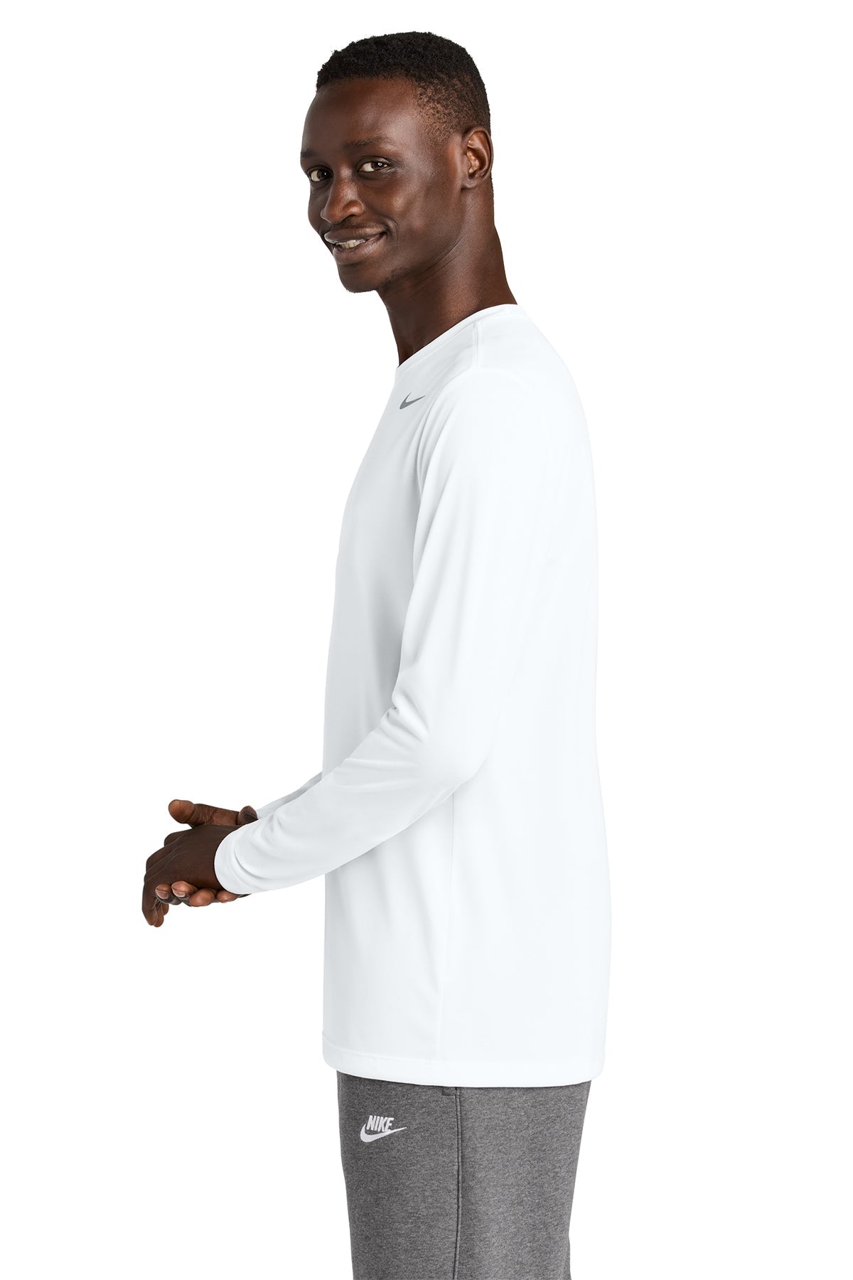 Nike Team rLegend Custom Long Sleeve Tee's, White