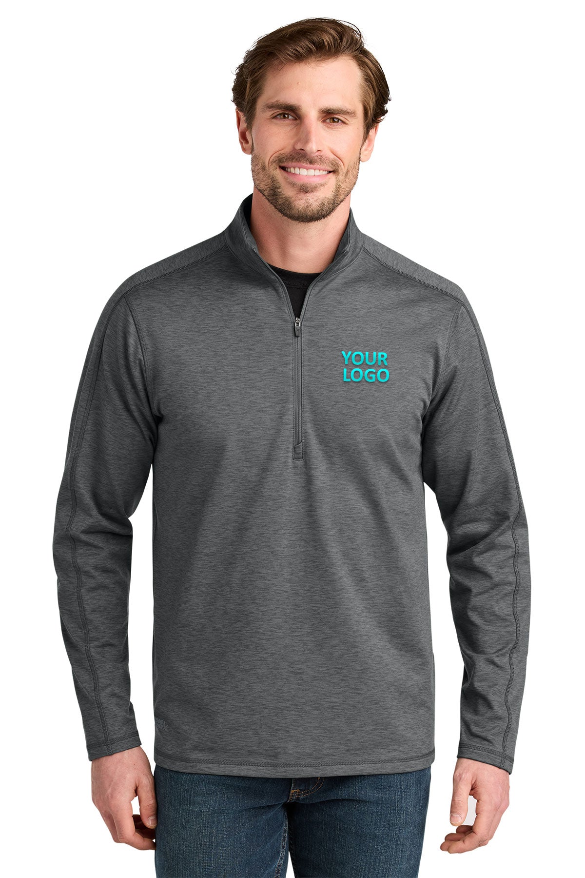 Eddie Bauer Adventurer Custom 1/4-Zips, Metal Grey Heather