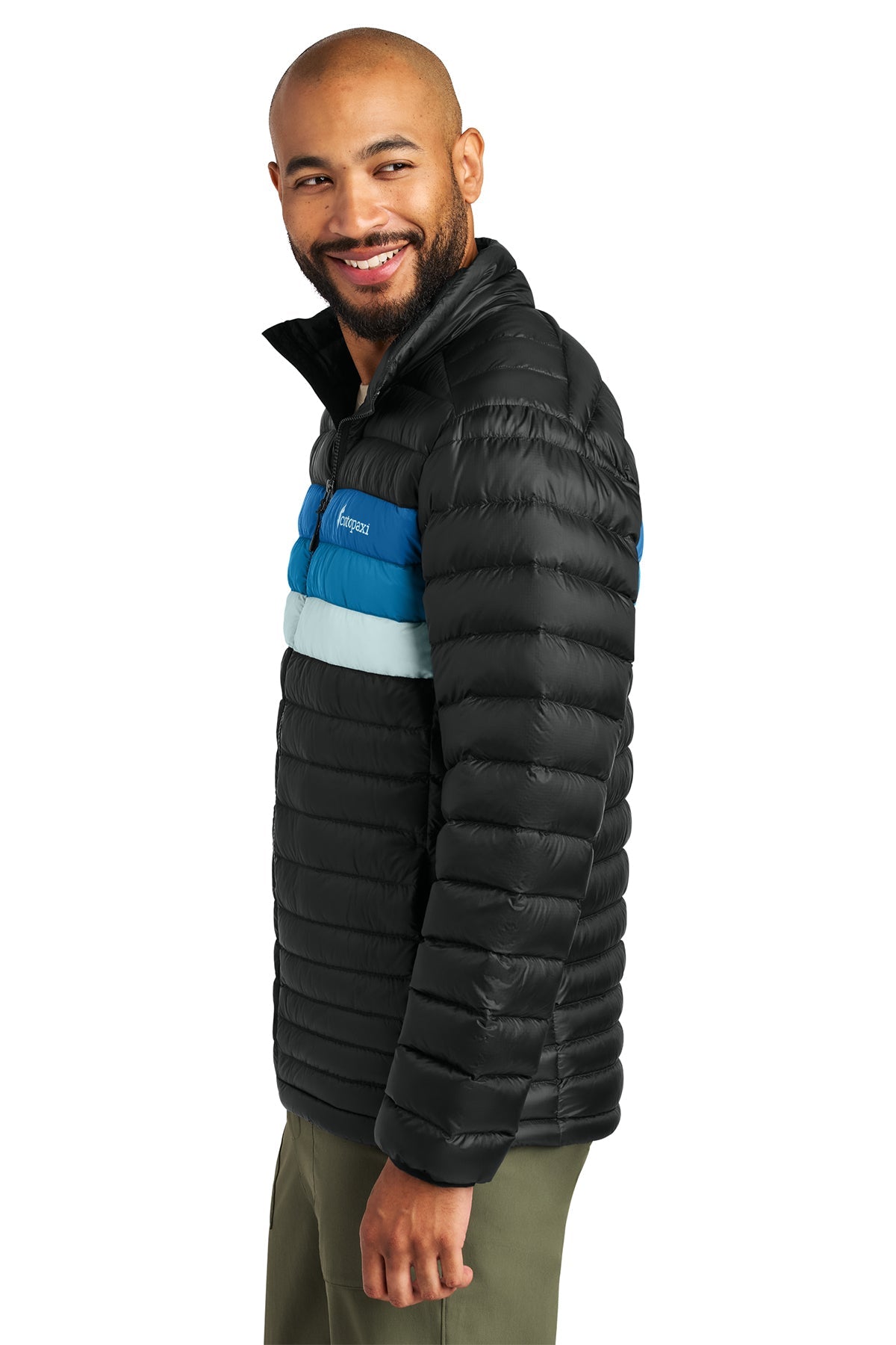 Cotopaxi Fuego Custom Down Jackets, Black/ Atlantic