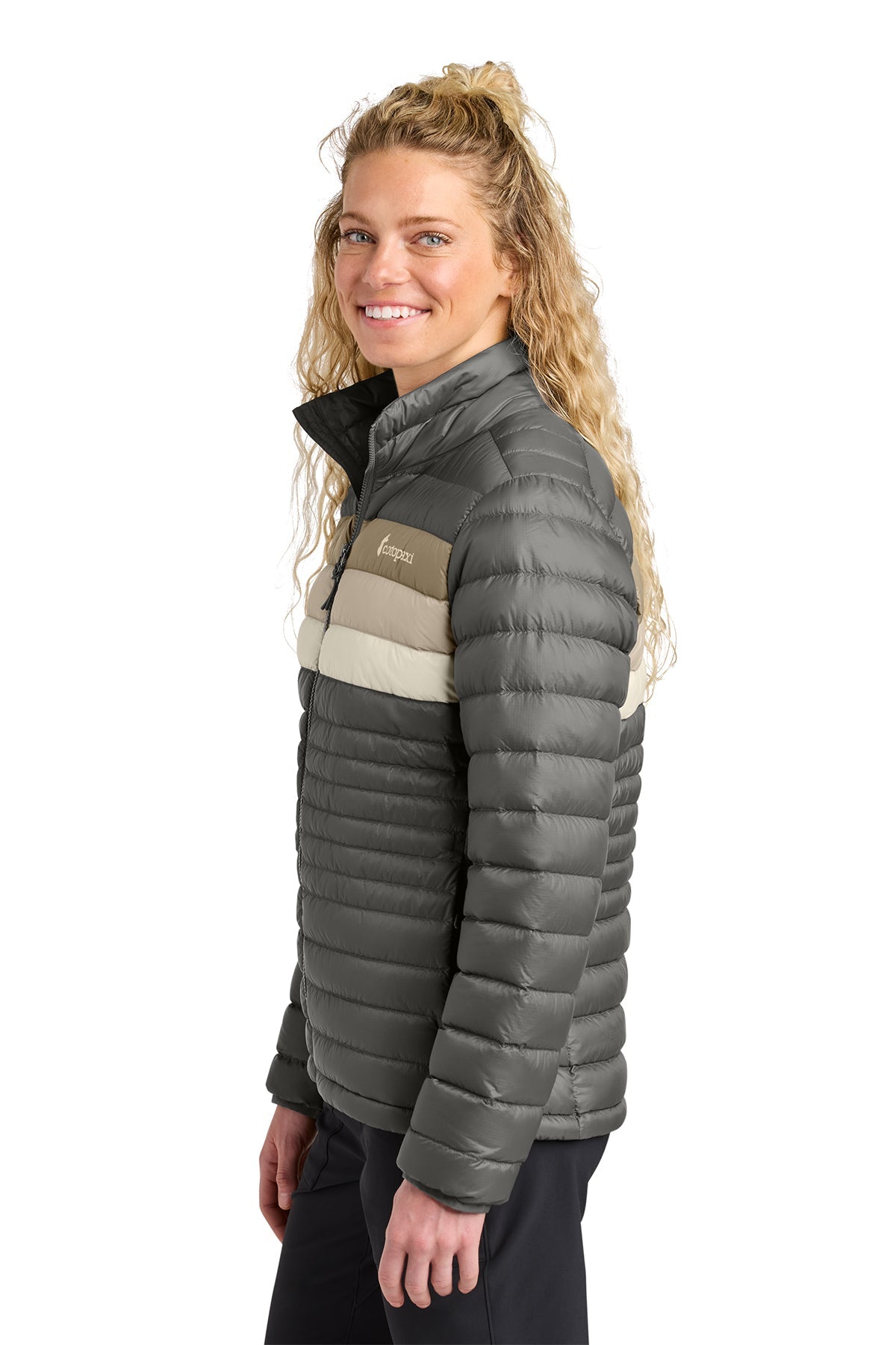 Cotopaxi Womens Fuego Custom Down Jackets, Cinder/ Desert