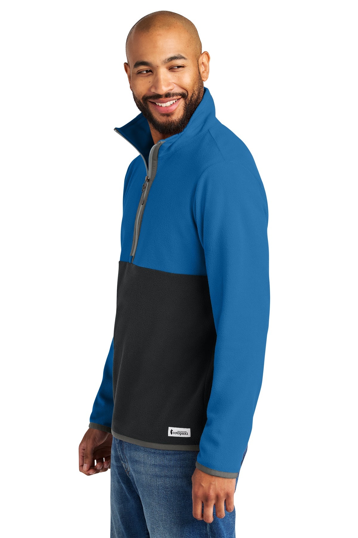 Cotopaxi Amado Custom 1/2-Zips Fleece, Atlantic/ Black
