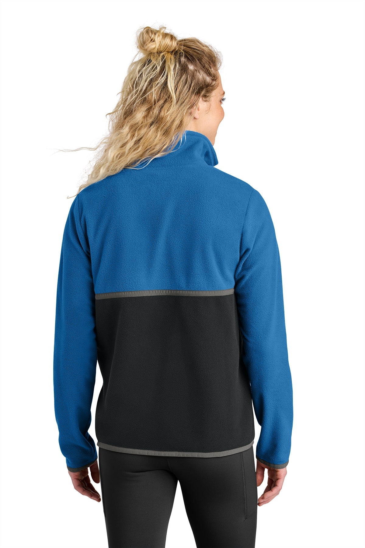 Cotopaxi Womens Amado Custom 1/2-Zips Fleece, Atlantic/ Black