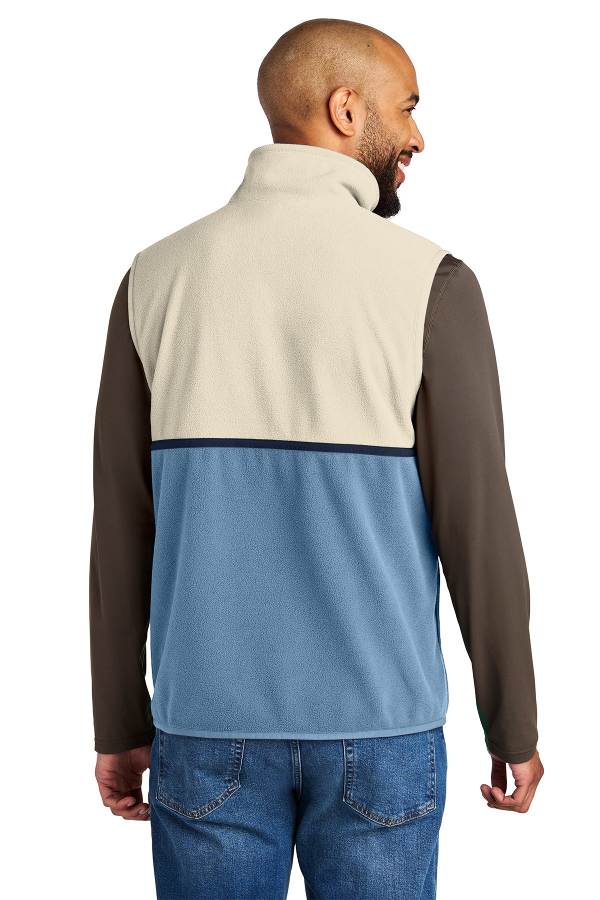 Cotopaxi Amado Custom Fleece Vests, Cream/ Fjord