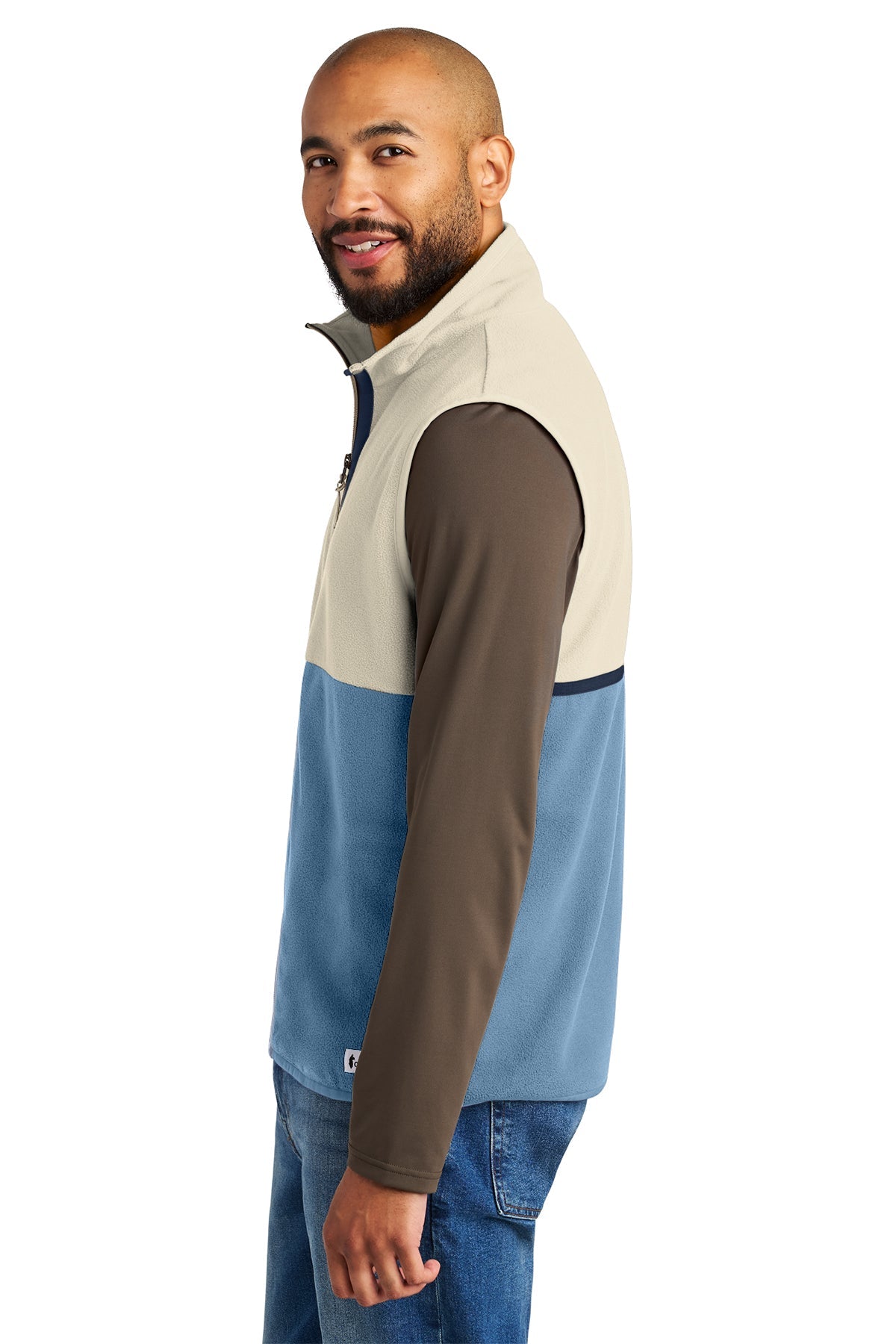 Cotopaxi Amado Custom Fleece Vests, Cream/ Fjord