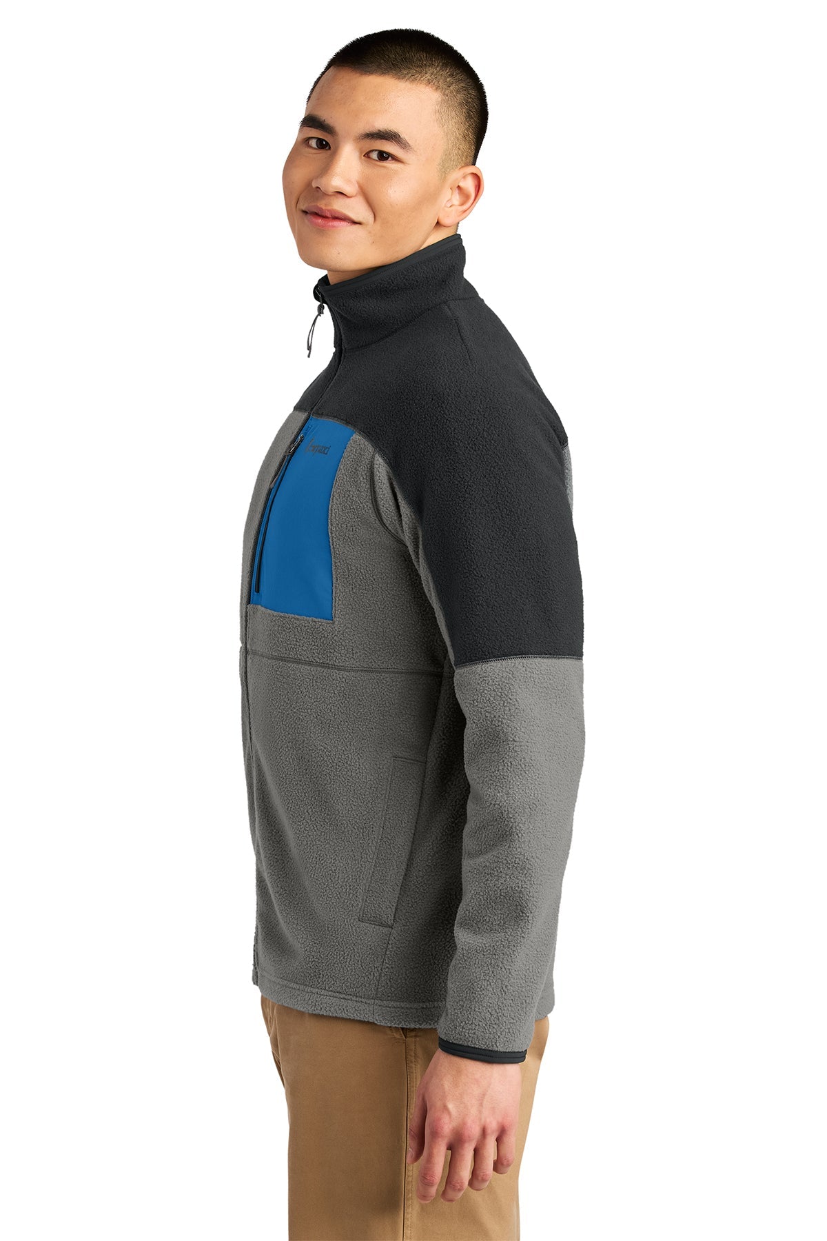 Cotopaxi Abrazo Full-Zip Custom Fleece Jackets, Black/ Cinder