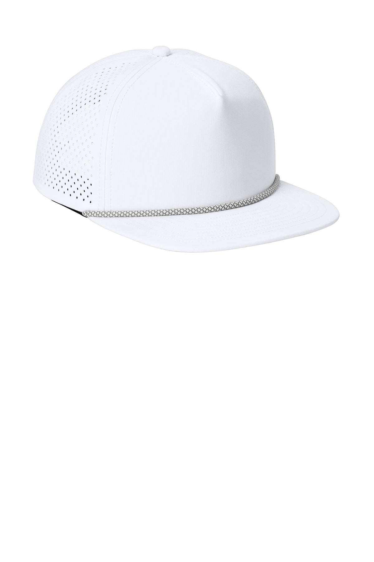 OGIO 5-Panel Rope Performance Custom Caps, White