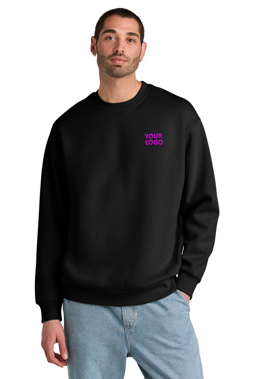 District Womens V.I.T. Custom Fleece Crews, Black
