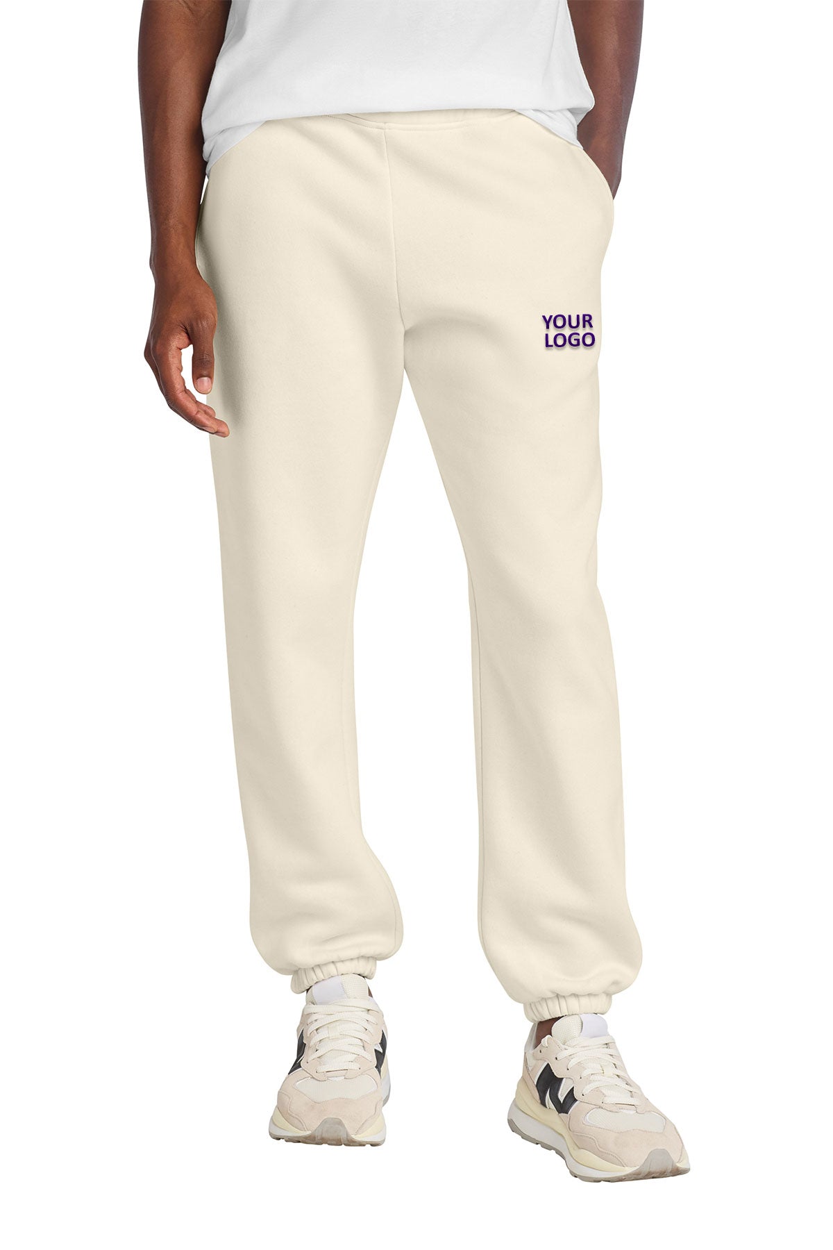 District V.I.T. Heavyweight Fleece Custom Sweatpants, Griege