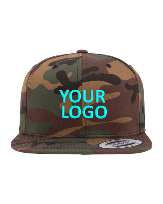 Yupoong Adult 6-Panel Structured Flat Visor Classic Snapback 6089 CAMO