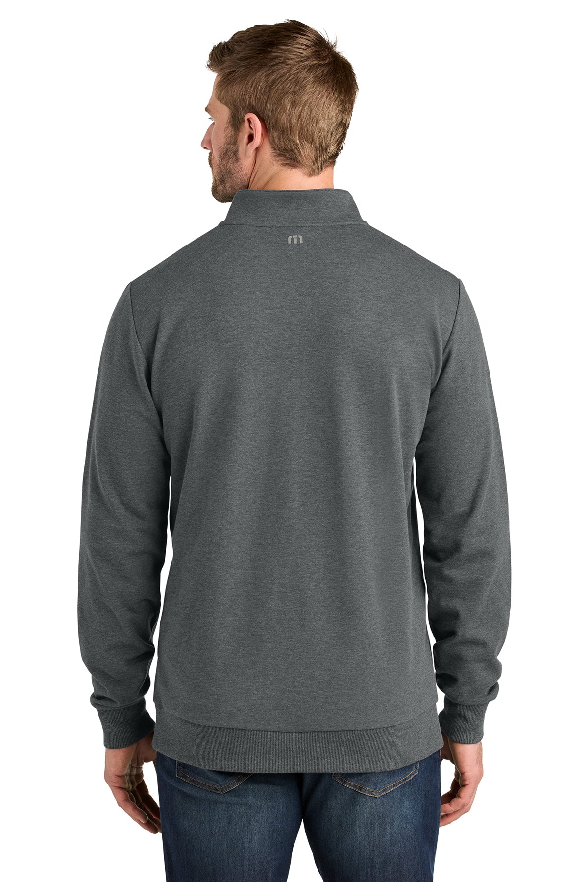 TravisMathew Ocean Villa Custom 1/4-Zips, Dark Grey Heather